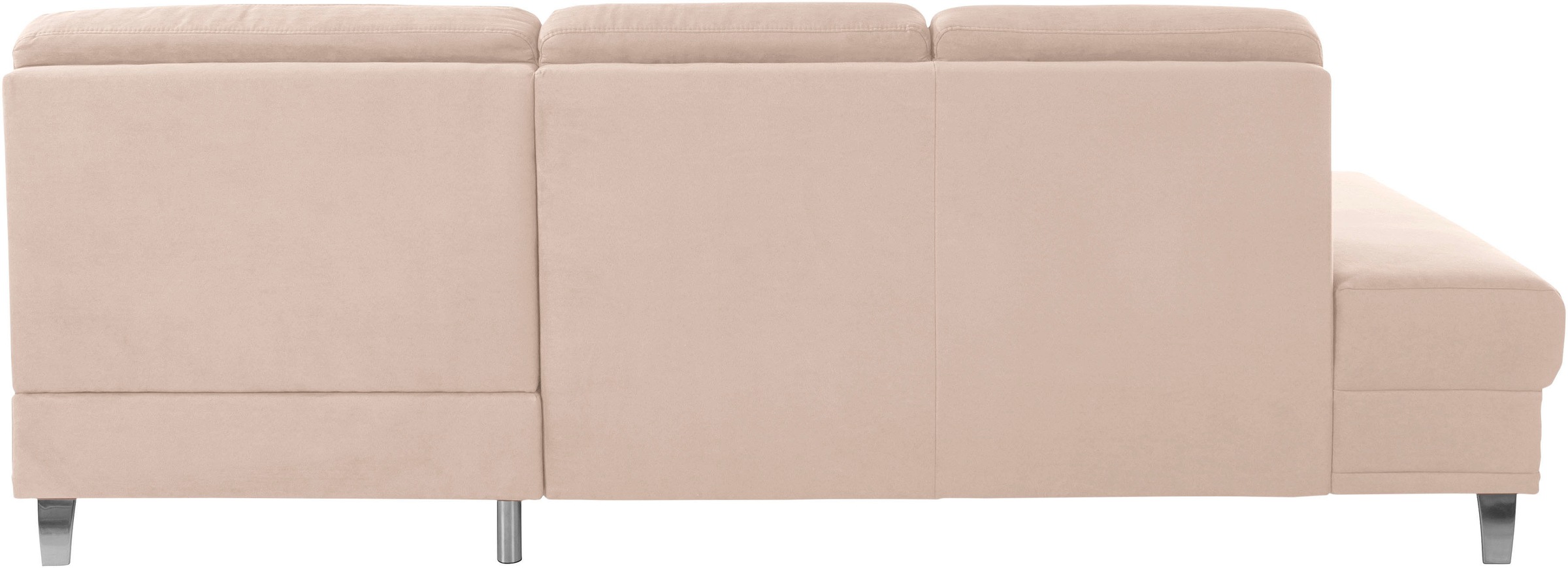 sit&more Ecksofa »Clio L-Form«, wahlweise mit Bettfunktion oder Vorziehsitz und Bettkasten, Federkern