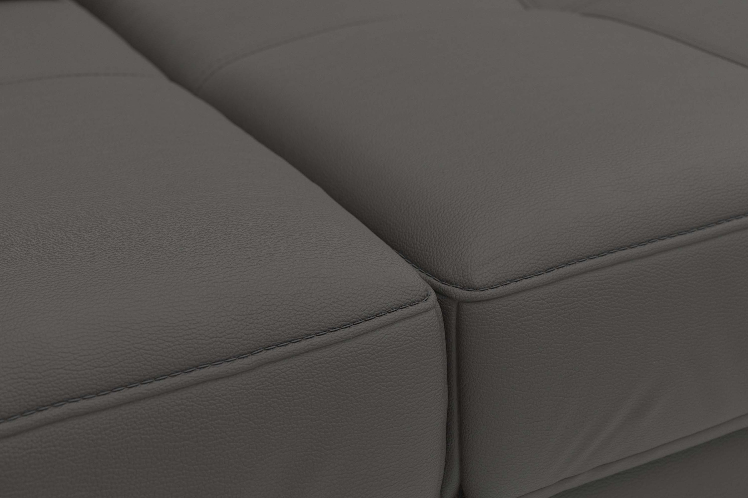 Places of Style Ecksofa Costello, mit Sitztiefenverstellung und Armlehnfunktion, incl. 3 Nierenkissen