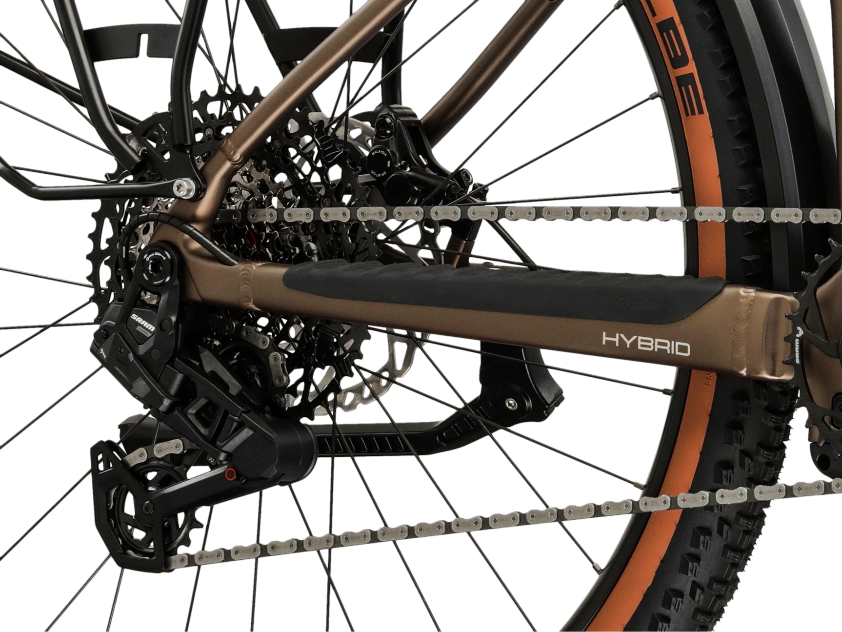 Kross »Influx Hybrid 6.0 21,3Ah / 800 Wh 29 Zoll braun 12 Gänge 2026« 12 Gang SRAM S1000 EAGLE AXS Schaltwerk Kettenschaltung Mittelmotor 250 W