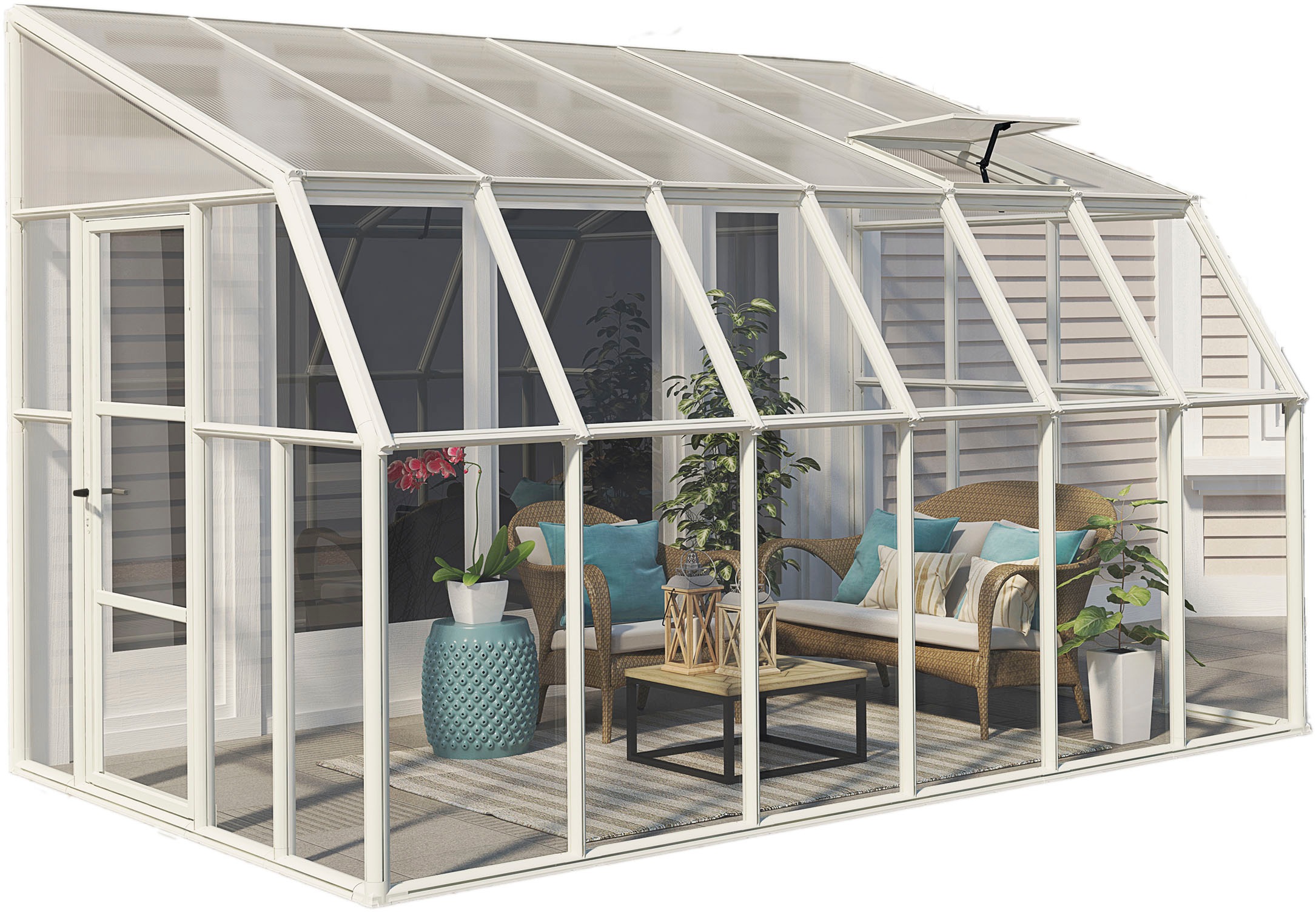 Palram - Canopia Gewächshaus »Sun Room«, lebenslang widerstandsfähige Wandpaneele