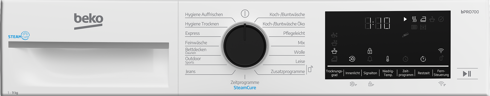 BEKO Wärmepumpentrockner »B7T89209« Die AquaWave® Trommel bewegt die Wäsche sanft und effektiv