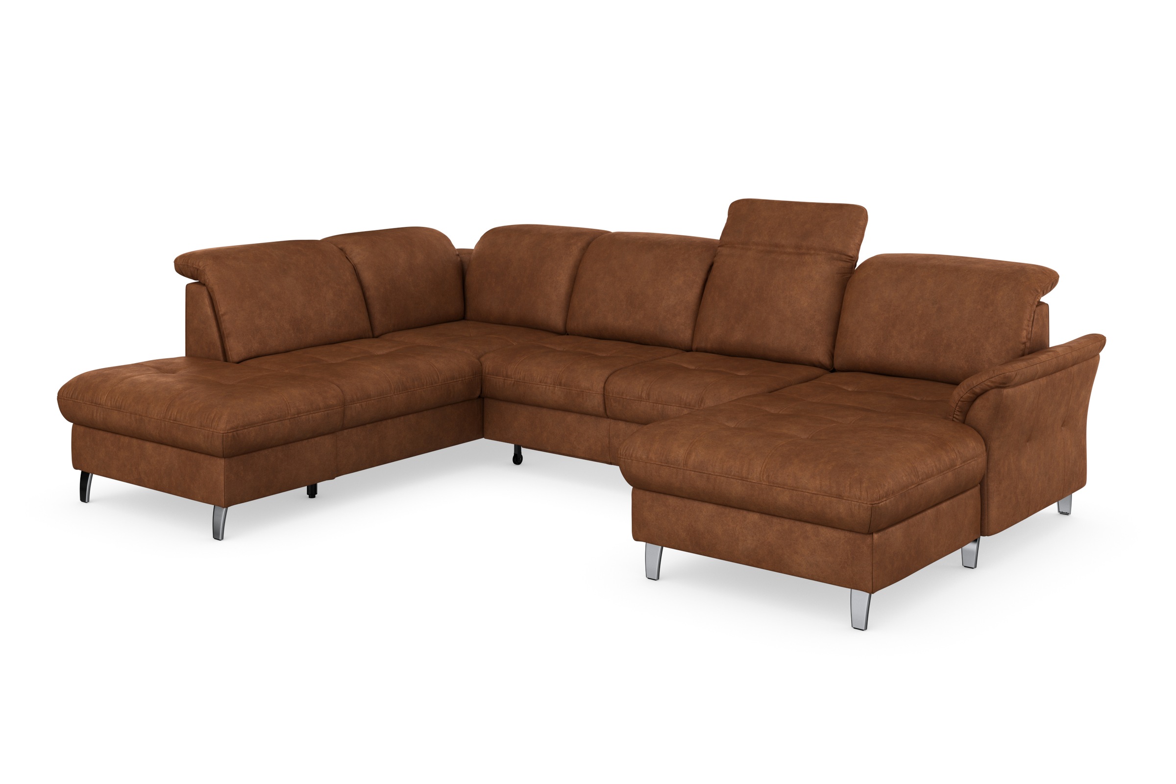 sit&more Wohnlandschaft »Maggiore U-Form«, wahlweise mit Kopfteilverstellung, Bettfunktion und Stauraum
