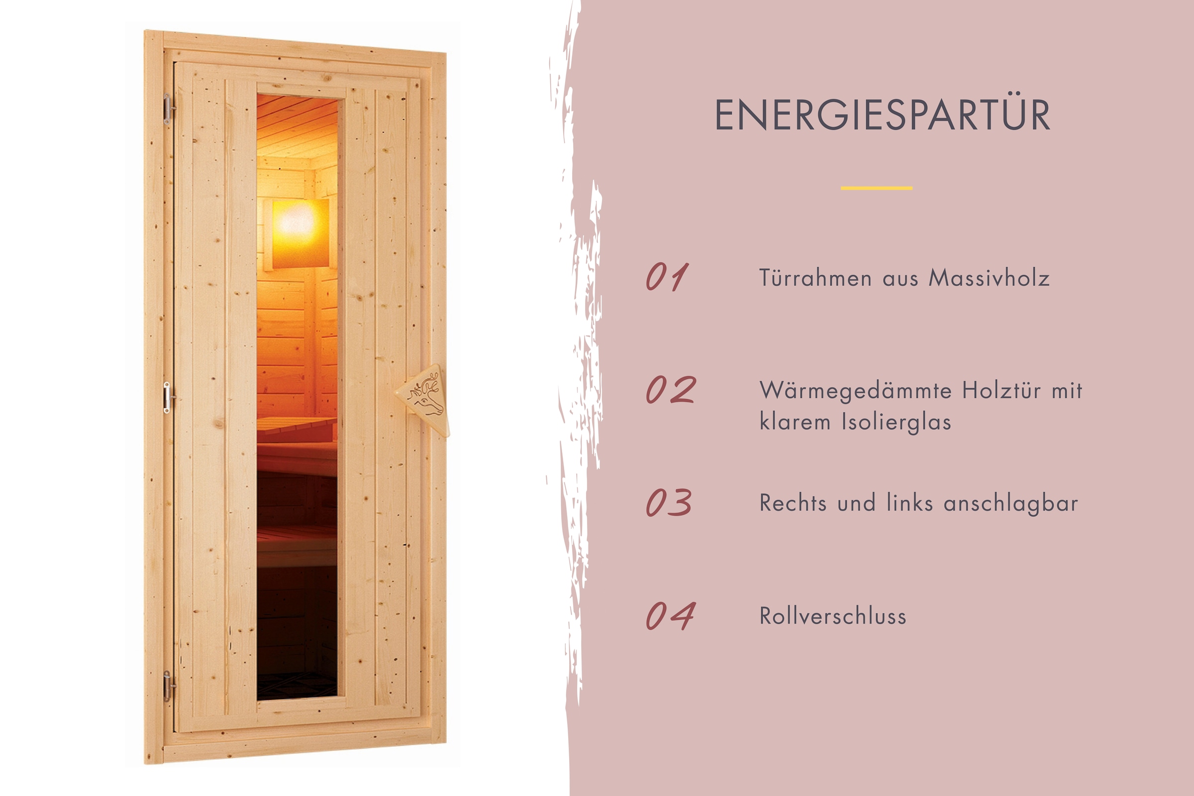Karibu Sauna »Soraja« Set,  Ofen 9 kW Bio externe Strg easy