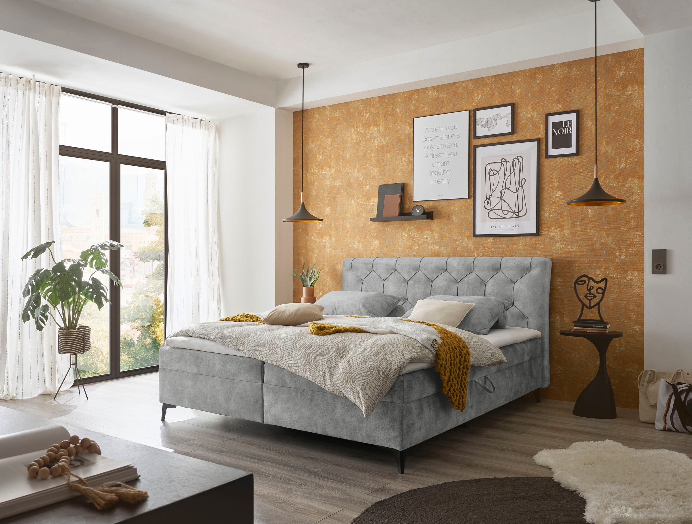 ED EXCITING DESIGN Boxbett »Miami«, wahlweise mit und ohne Bettkasten lieferbar
