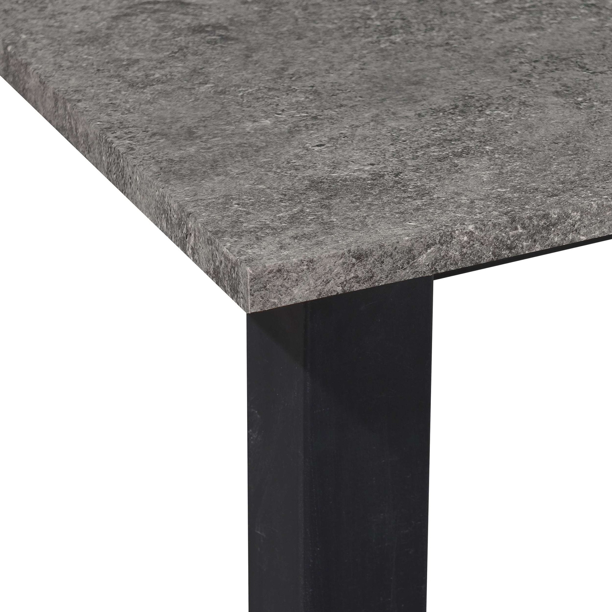 OTTO home Esstisch »Babetta« schwarzes pulverbeschichtetes Metallgestell, verschiedene Breiten