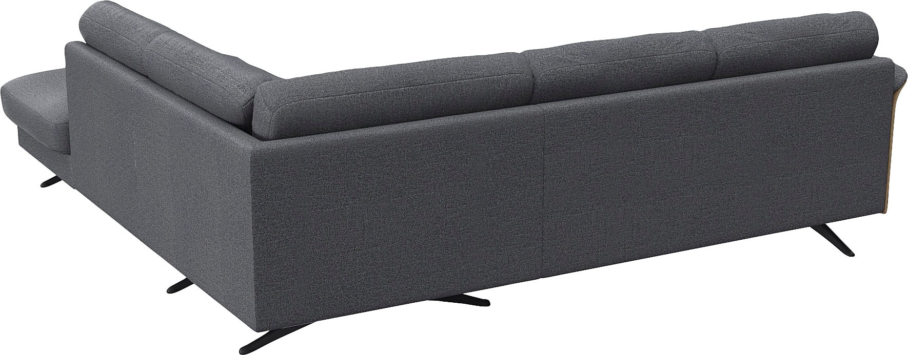 FLEXLUX Ecksofa »Glow, super bequem durch hochwertigem Sitzaufbau mit Federkern, L-Form«, Modernes skandinavisches Design