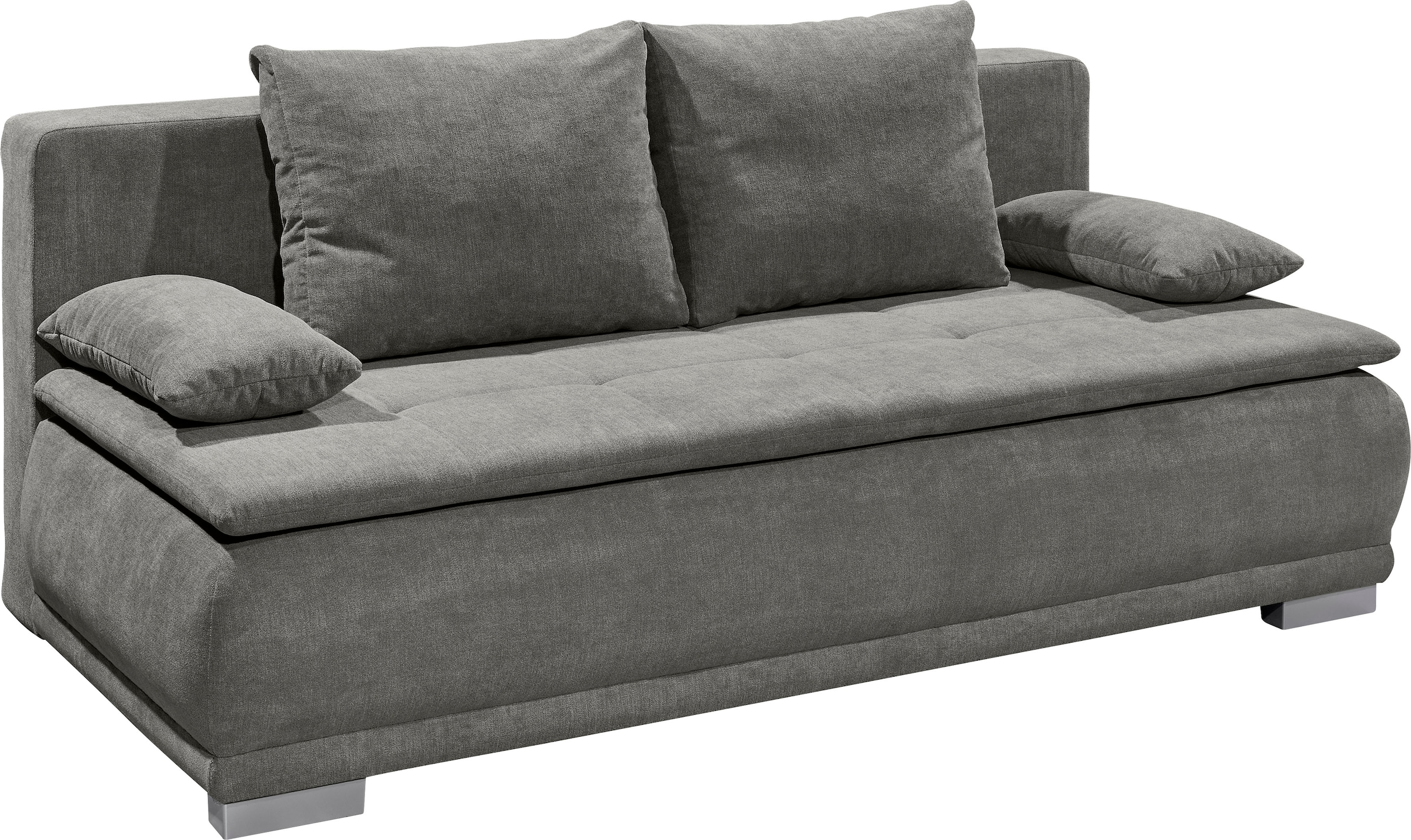 ED EXCITING DESIGN Schlafsofa »Luigi«, mit Bettkasten & 2 Armlehnenkissen