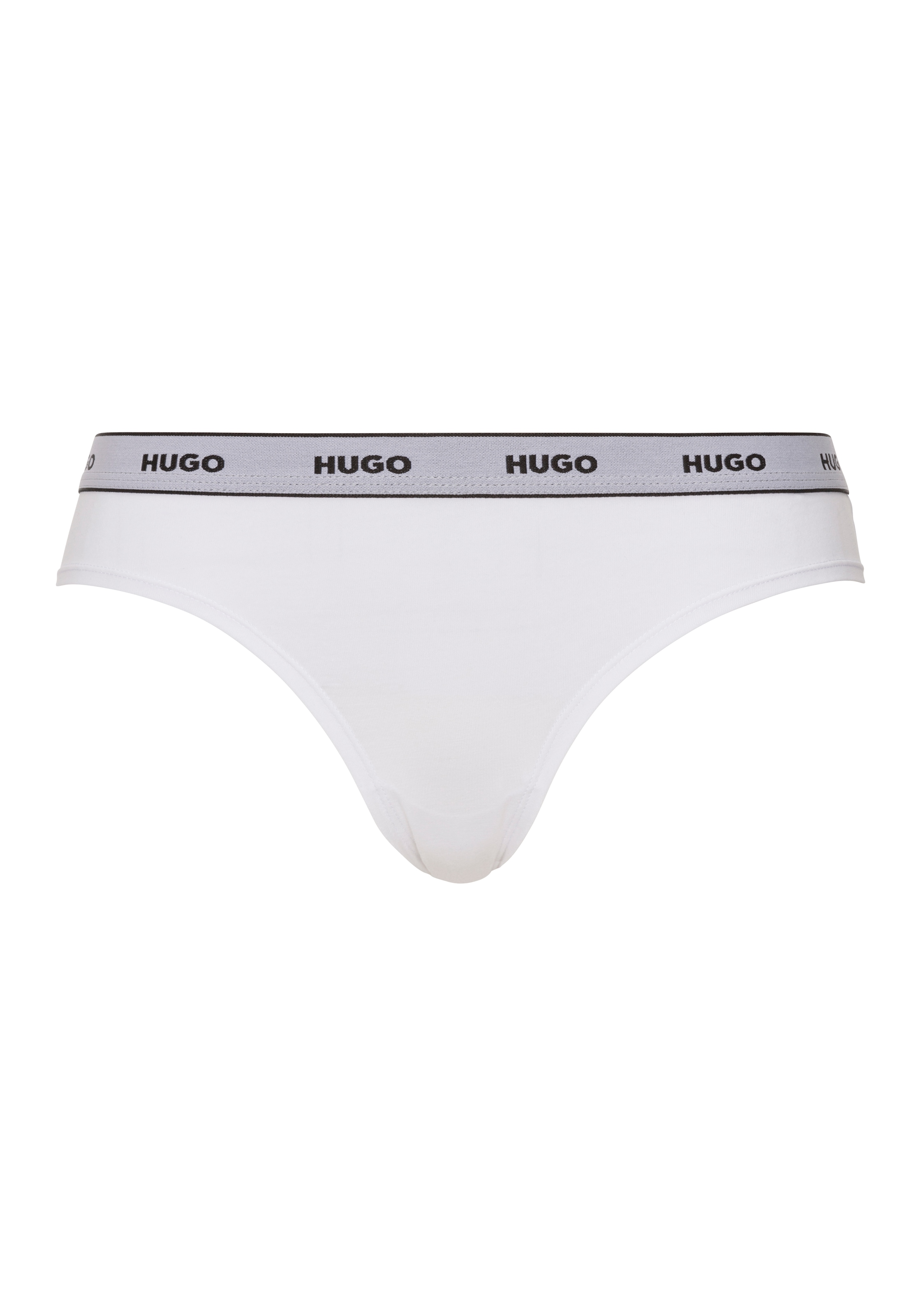HUGO Underwear Slip »TRIPLET BRIEF STRIPE«, (Packung, 3 St., 3er-Pack), mit kontrastfarbenem Logobund