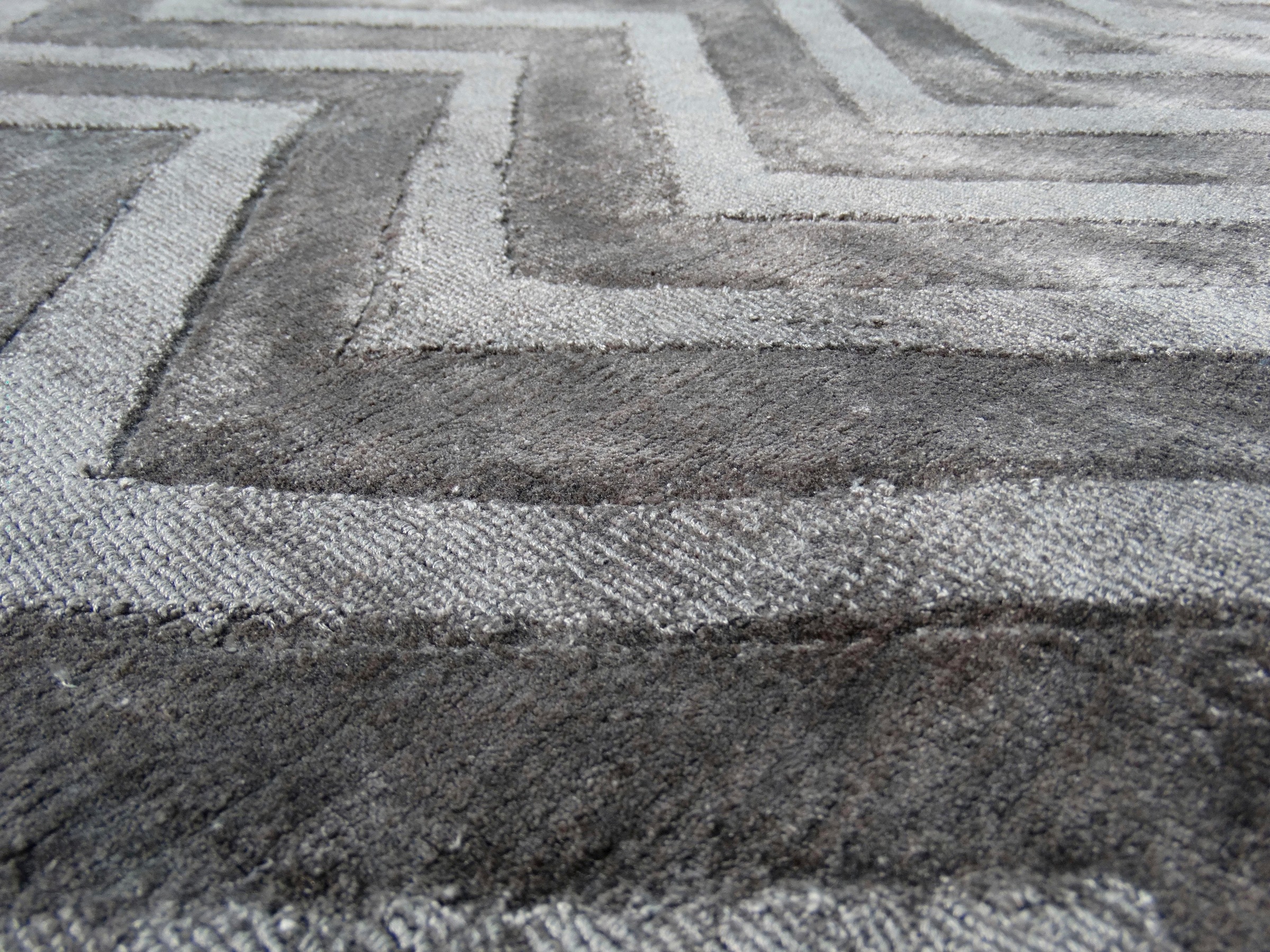calo-deluxe Teppich »Viteox 410«, rechteckig, 13 mm Höhe, Viskose, Kurzflor, Wohnzimmer