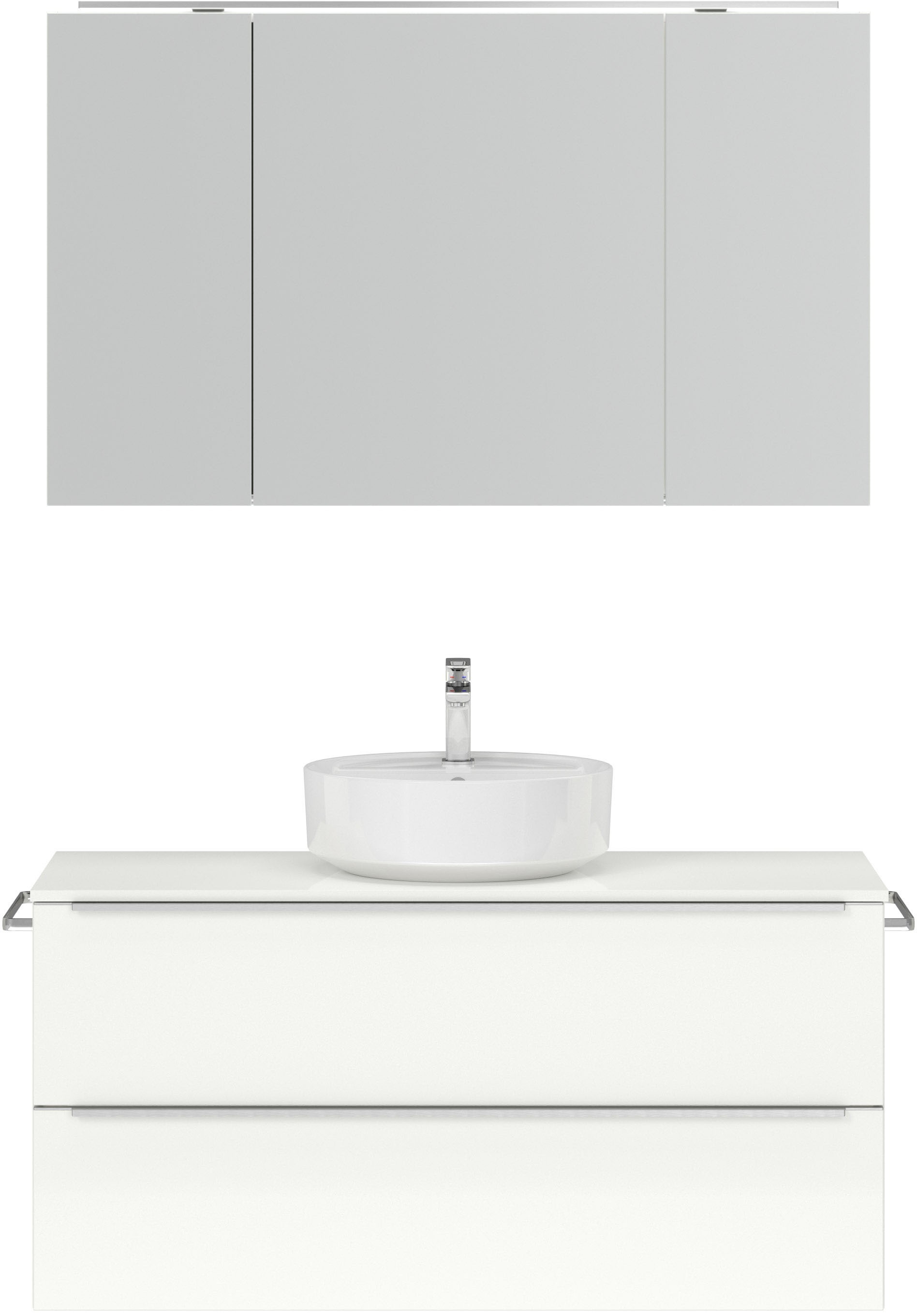 nobilia® Badmöbel-Set »Alvene« vormontiert, mit Soft-Close, 2 Stk. tlg. günstig online kaufen