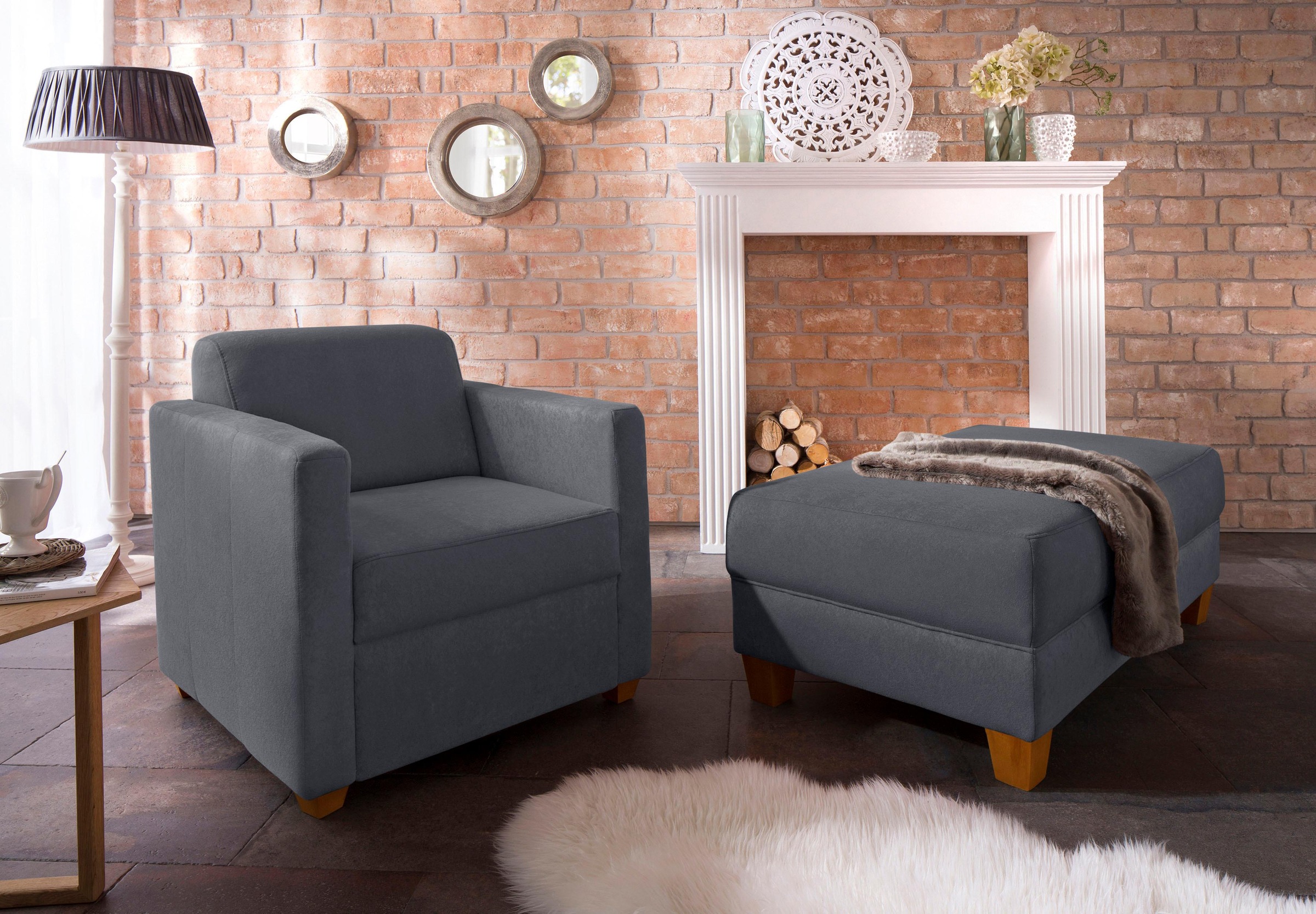 Home affaire Sessel »Belfort«, mit Federkern