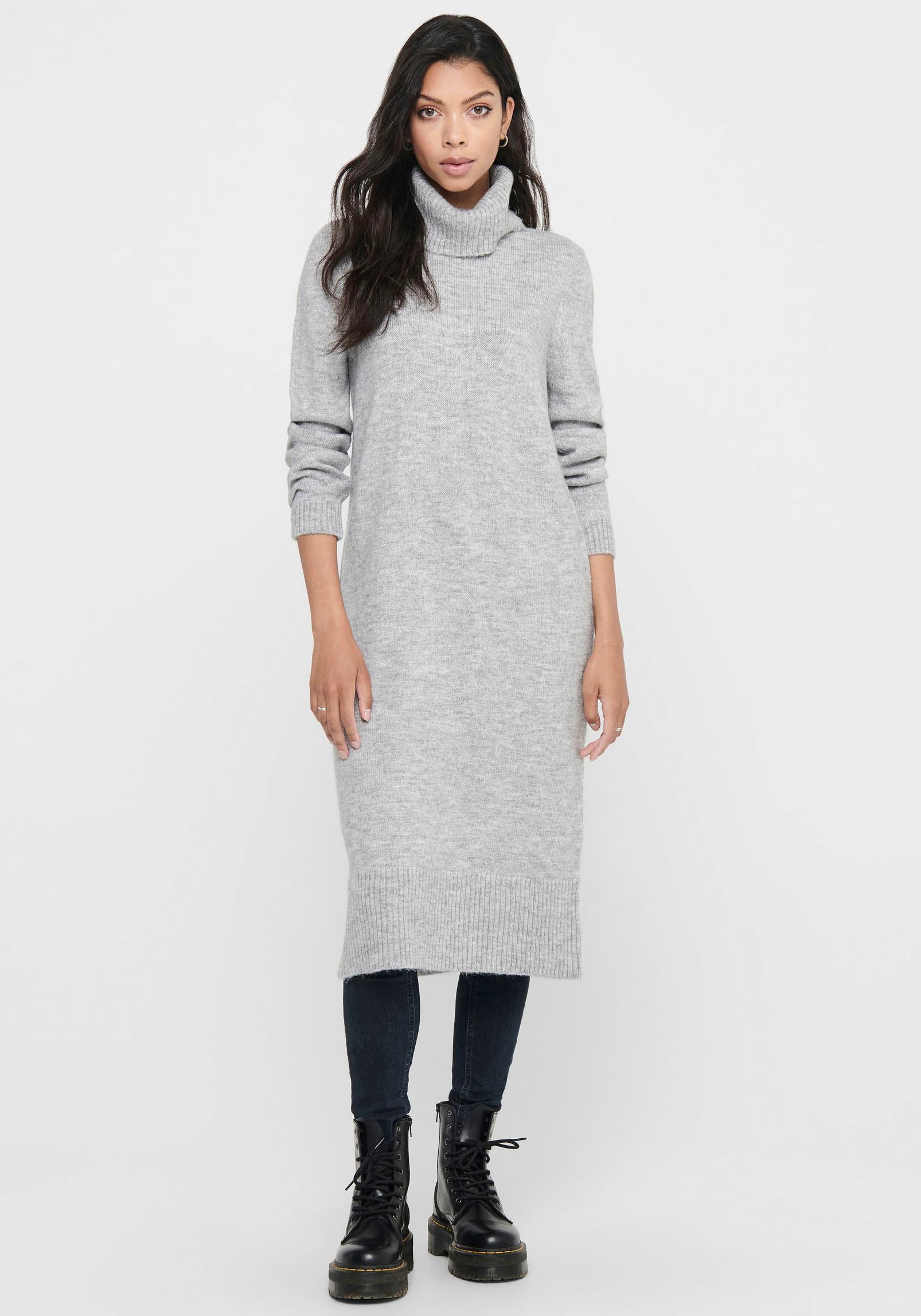 ONLY Strickkleid »ONLBRANDIE L/S ROLL NECK DRESS«
