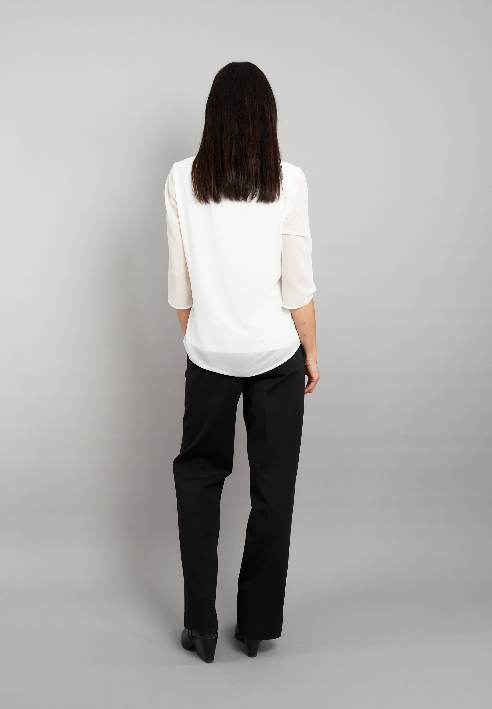 Seidel Moden Chiffonbluse, mit 3/4-Armen und in Doppel-Layer-Optik