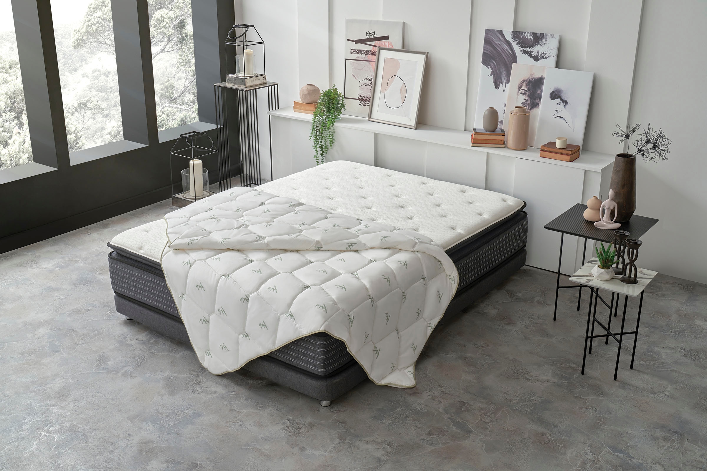 Yatas Bedding Kunstfaserbettdecke »Bambus Majestät, Bettdecke 135x200 cm & günstig online kaufen