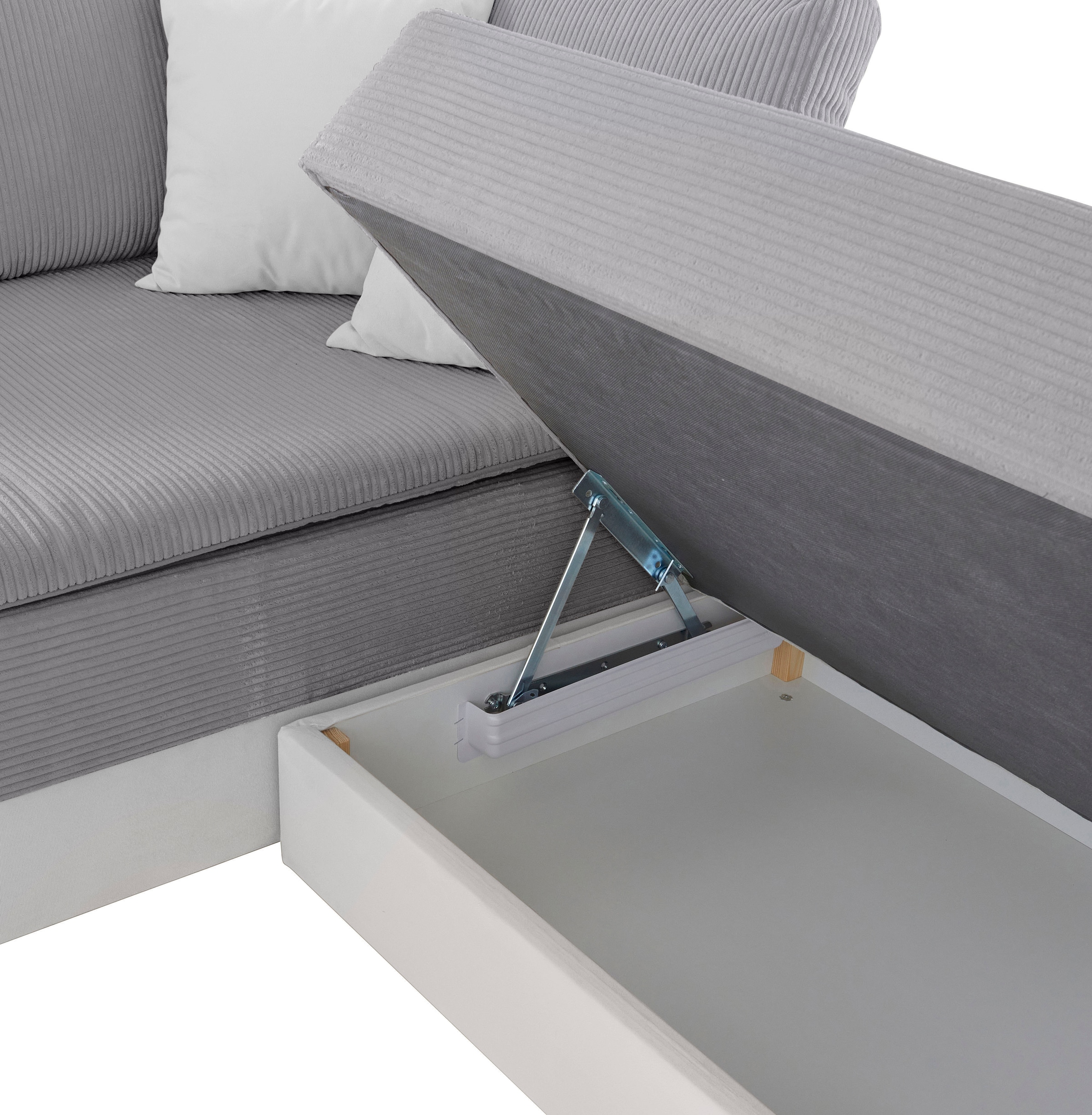 INOSIGN Ecksofa »Night & Day L-Form«, mit Boxspring Bettfunktion 180x200 cm, Dauerschläfer