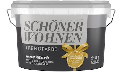 SCHÖNER WOHNEN-Kollektion Wand- und Deckenfarbe »TRENDFARBE new black«, hochdeckend,... kaufen