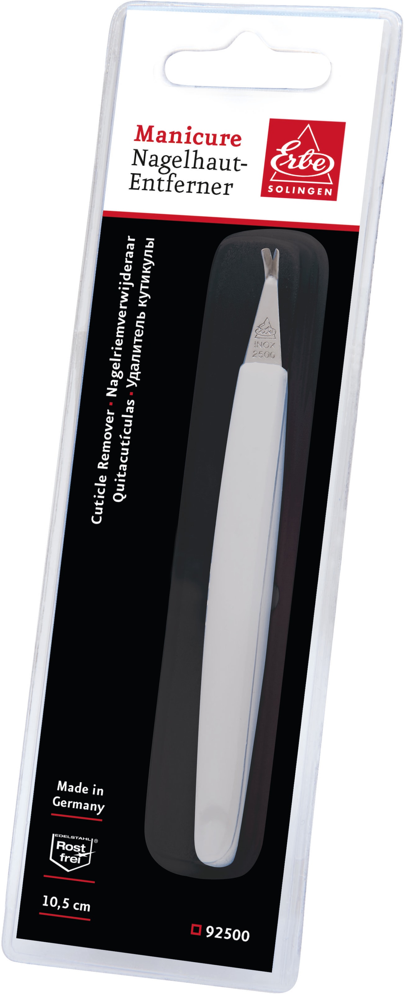 ERBE Nagelhautmesser, Ergonomisches Design für präzise Nagelhautpflege und Hygiene.