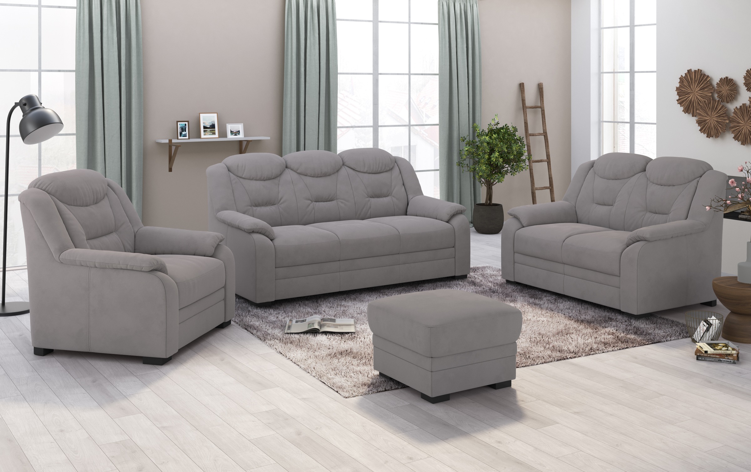 COTTA 3-Sitzer »Marcus« Sofa mit hoher Rückenlehne günstig online kaufen