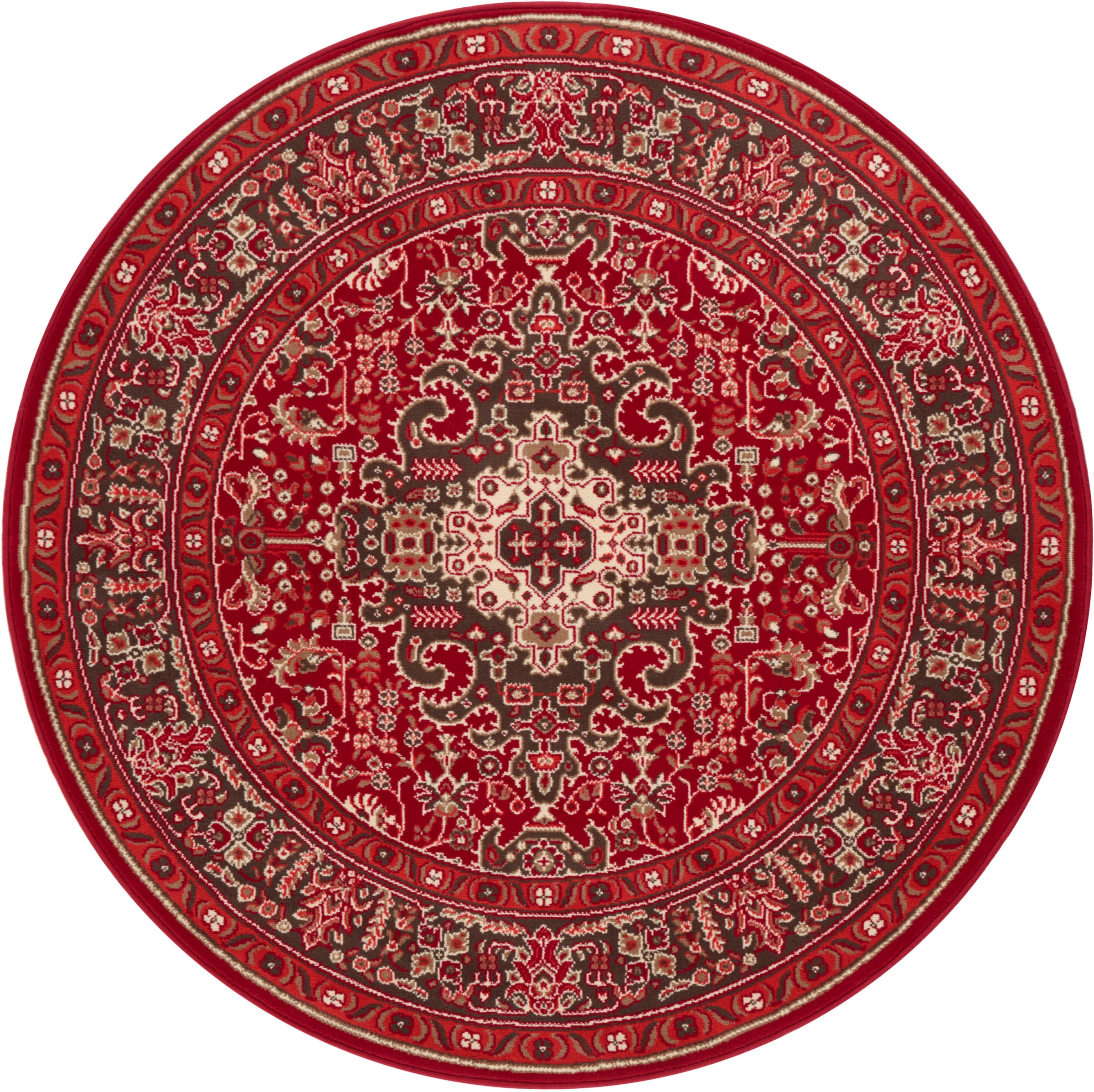 NOURISTAN Teppich »Skazar Isfahan«, rund, 9 mm Höhe, Kurzflor, Orient, Teppich, Vintage, Esszimmer, Wohnzimmer, Flur