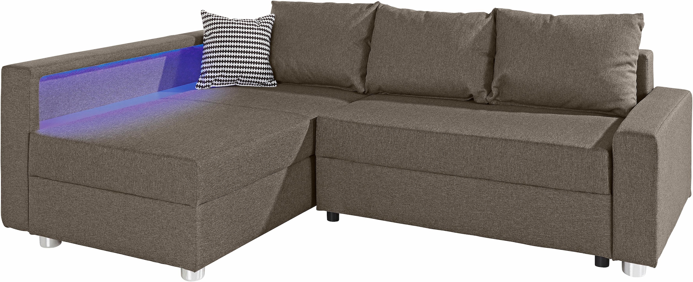 COLLECTION AB Ecksofa »Relax L-Form« inklusive Bettfunktion, Federkern, wah günstig online kaufen