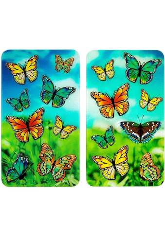 WENKO Herd-Abdeckplatte »Schmetterlinge«, (Set, 2 tlg.), für alle Herdarten kaufen
