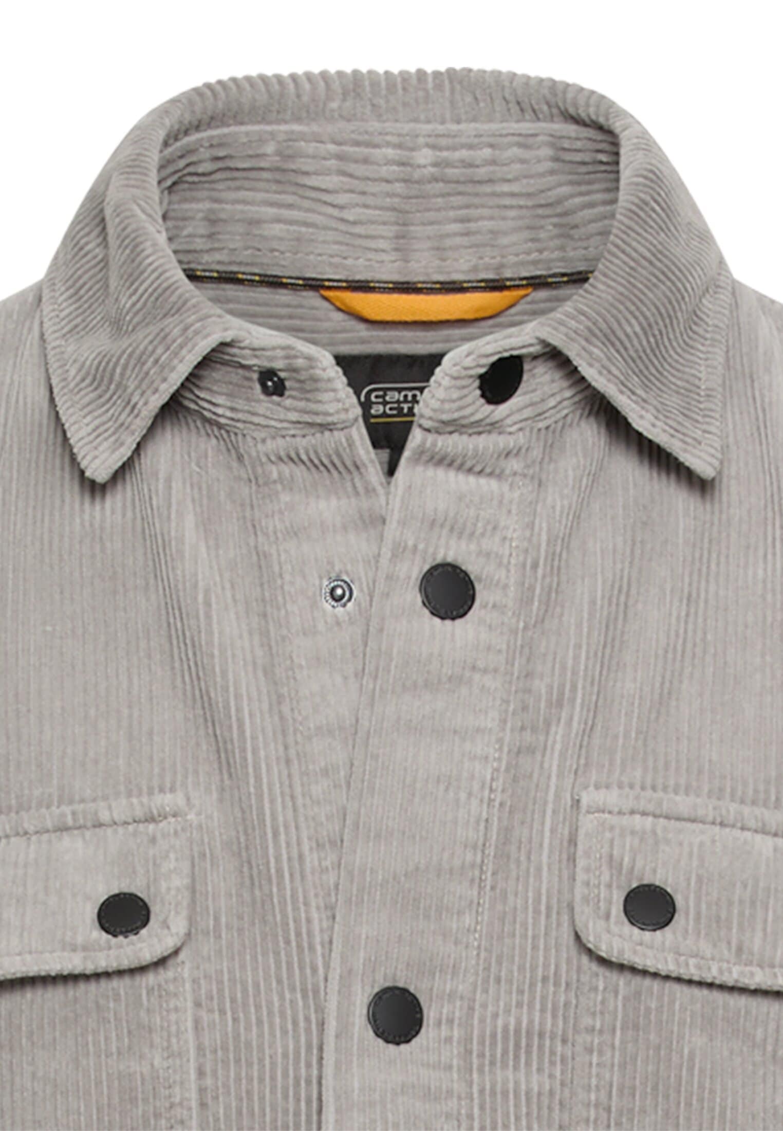 camel active Langarmhemd Cord-Overshirt mit großen Brusttaschen