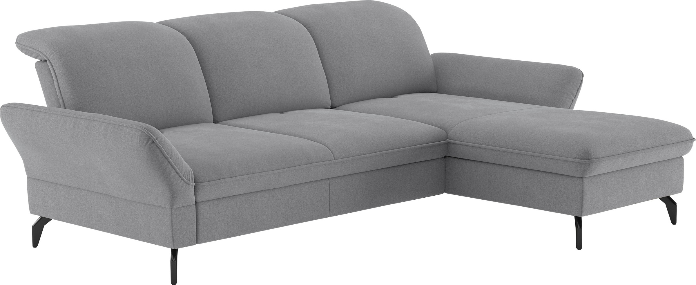 sit&more Ecksofa »Leandro L-Form«, Wahlweise mit Bett-, Kopfteil - und Armlehnfunktion, sowie Bettkasten