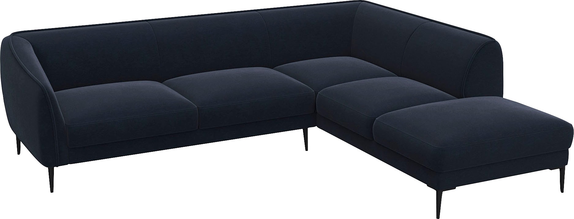 FLEXLUX Ecksofa »Belle Designsofa, L-Form, B/T 268/209 cm«, Skandinavisches günstig online kaufen