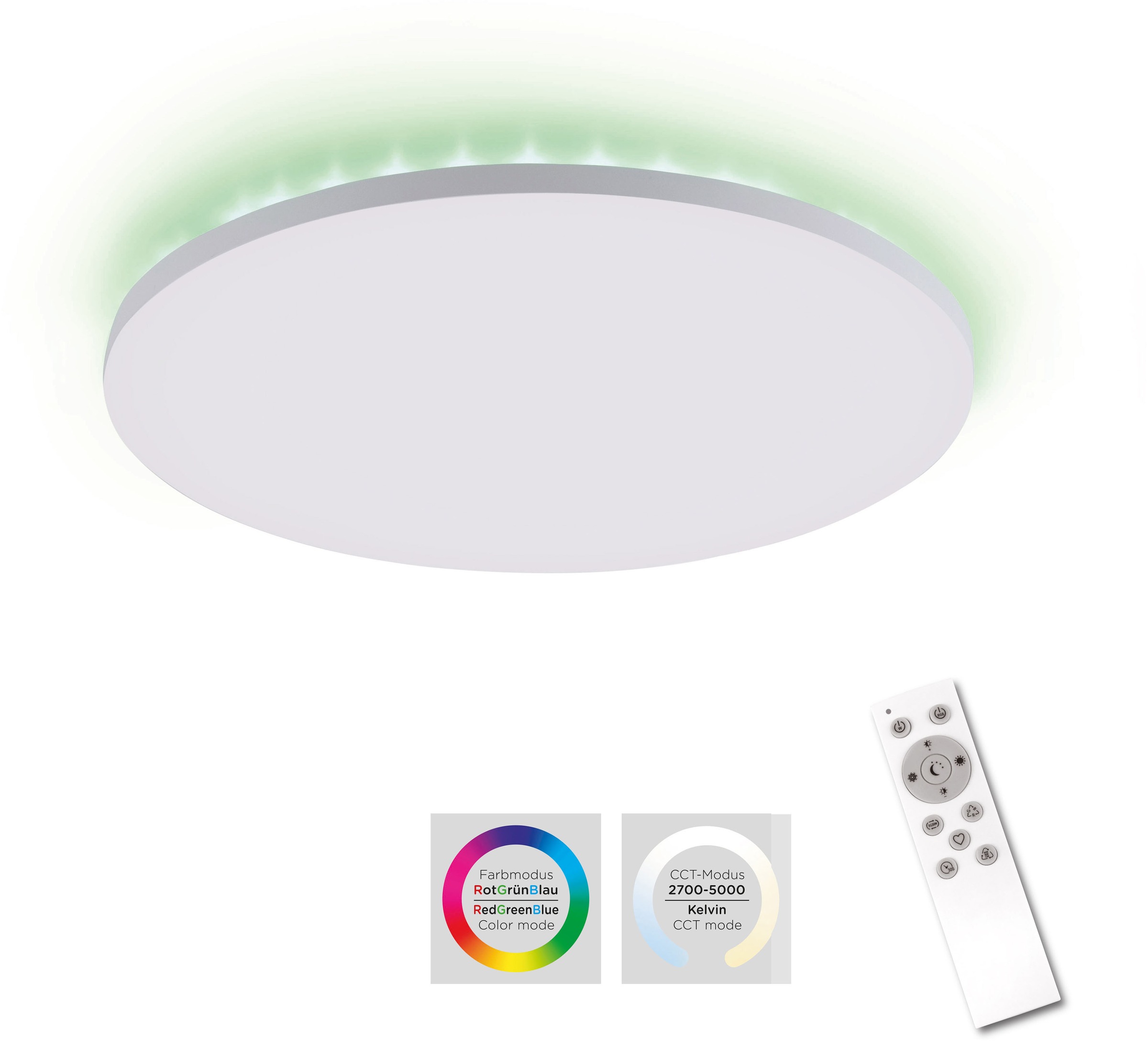 2 online dimmbar, Panel, »Floki«, Deckenpanel LED mit Farbtemperatursteuerung, my Memory bestellen flammig-flammig, LED home Deckenleuchte