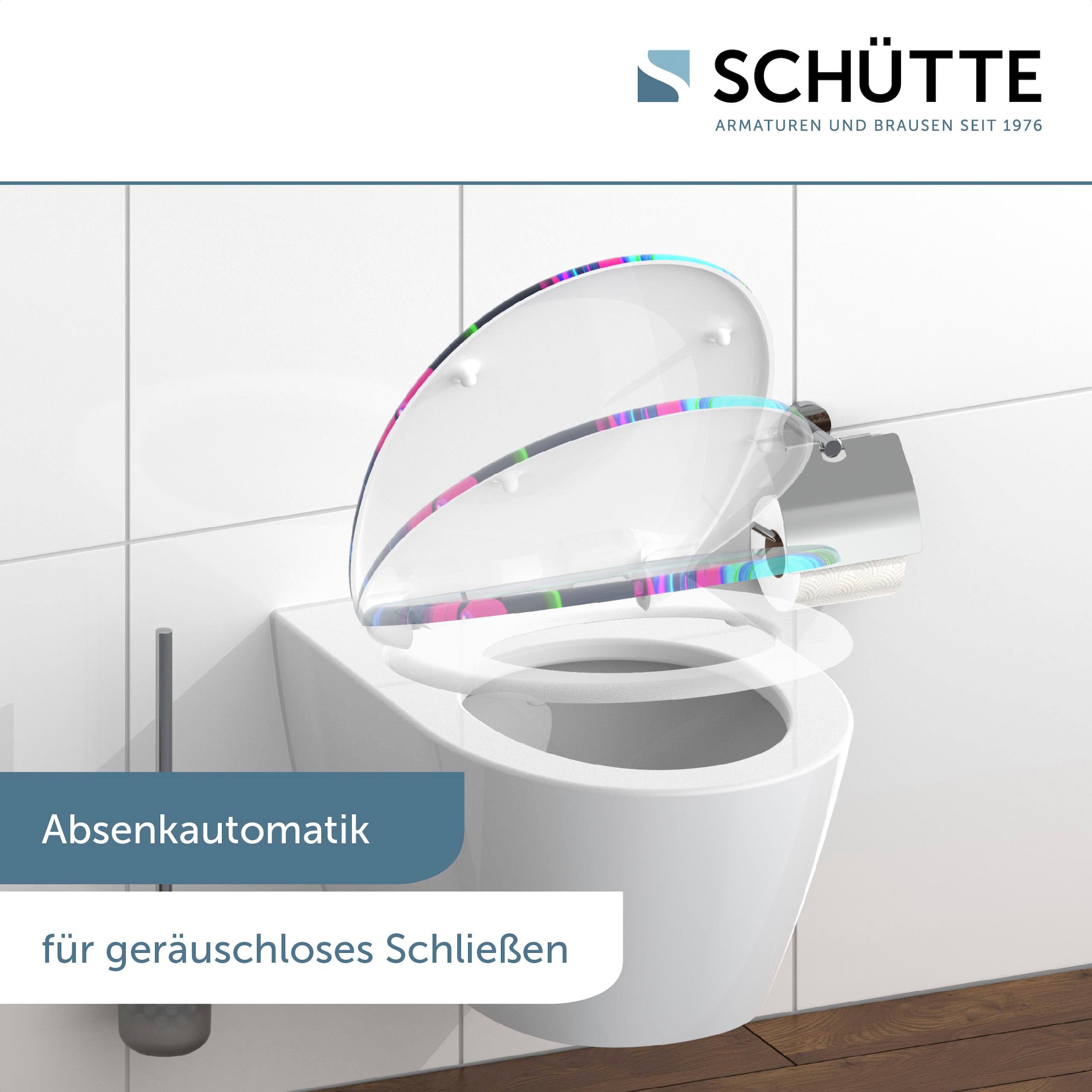 Schütte WC-Sitz »Neon Paint«, Duroplast, Absenkautomatik