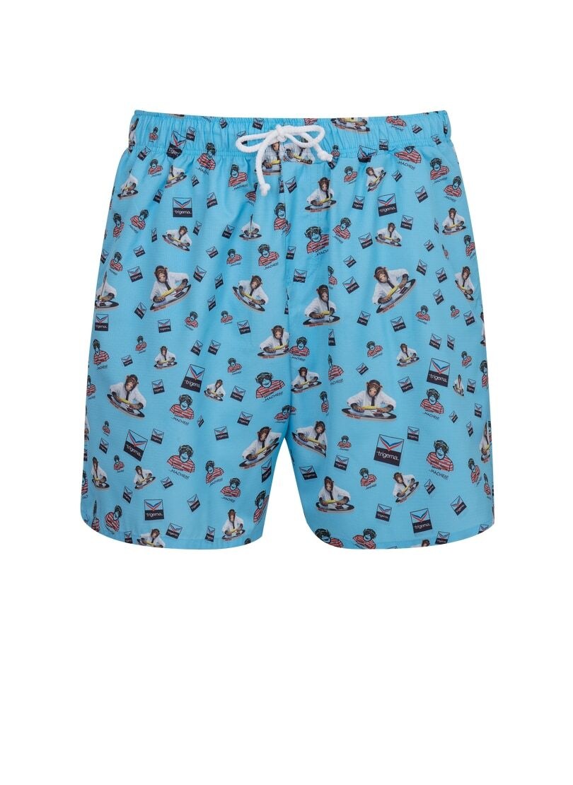 2. Bild von Trigema Shorts »TRIGEMA Bade-/Freizeitshorts mit Druckmotiv«, (1 tlg.)