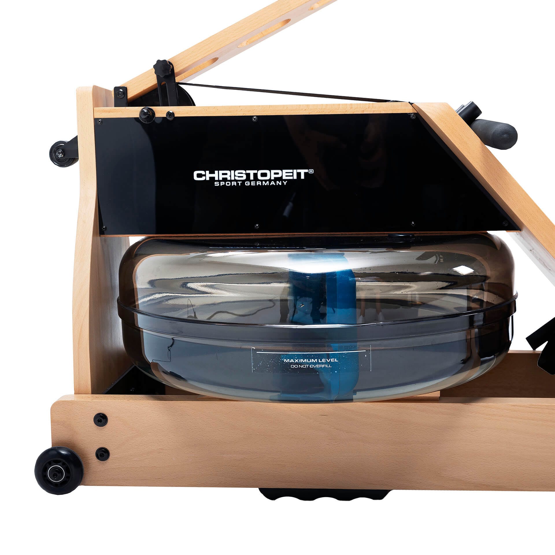 Christopeit Sport® Ruderzugmaschine »WP 5000 Wasserrudergerät« Testsieger Stiftung Warentest Ausgabe 1/2025, Rudermaschine, Holz