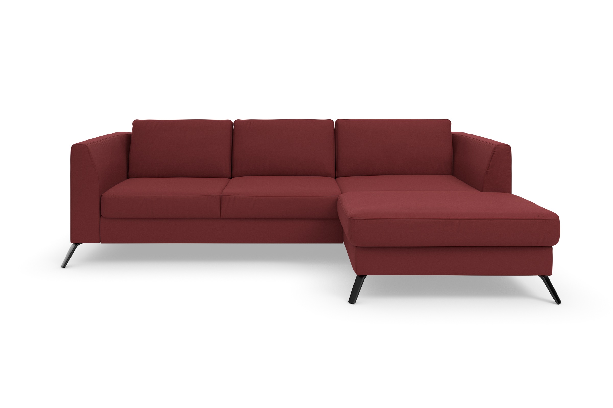 sit&more Ecksofa »Olsen L-Form«, inklusive Sitztiefenverstellung, wahlweise mit Bettfunktion, 15cm hoch
