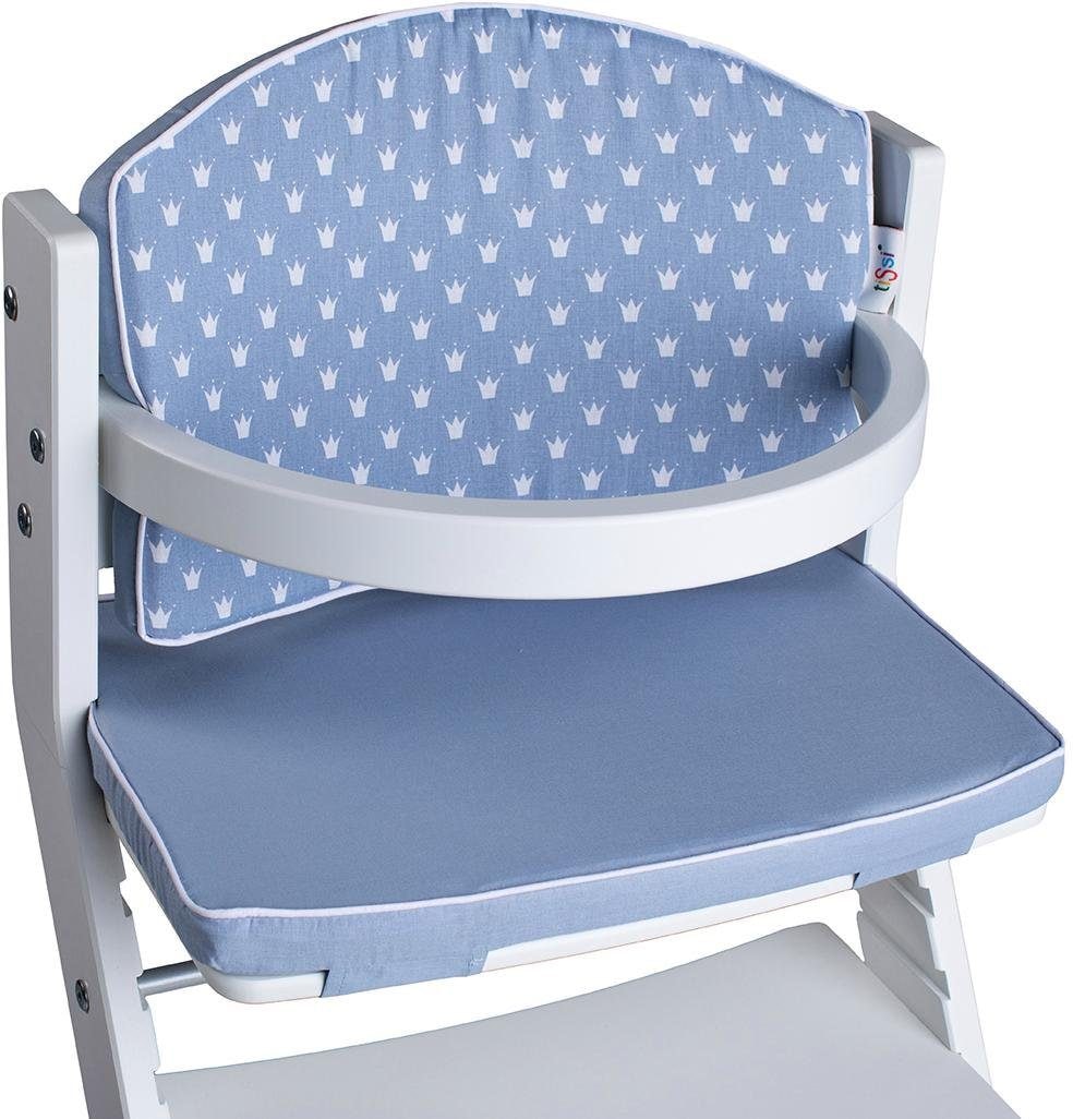 tiSsi® Kinder-Sitzauflage »Kronen blau«, für tiSsi® Hochstuhl; Made in Europe