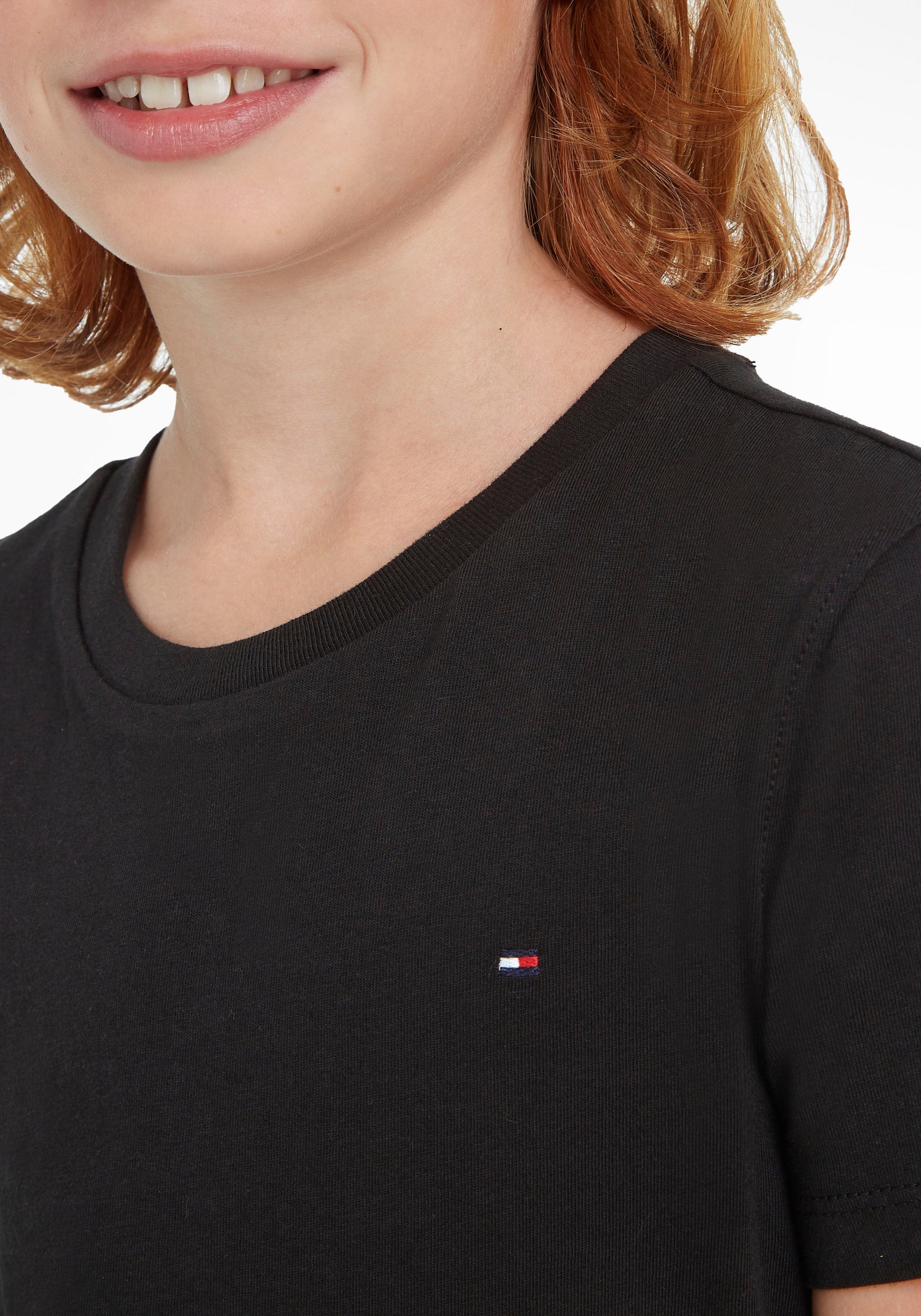 Tommy Hilfiger T-Shirt »BOYS BASIC CN KNIT«, Kinder Kids Junior MiniMe,für  Jungen online kaufen