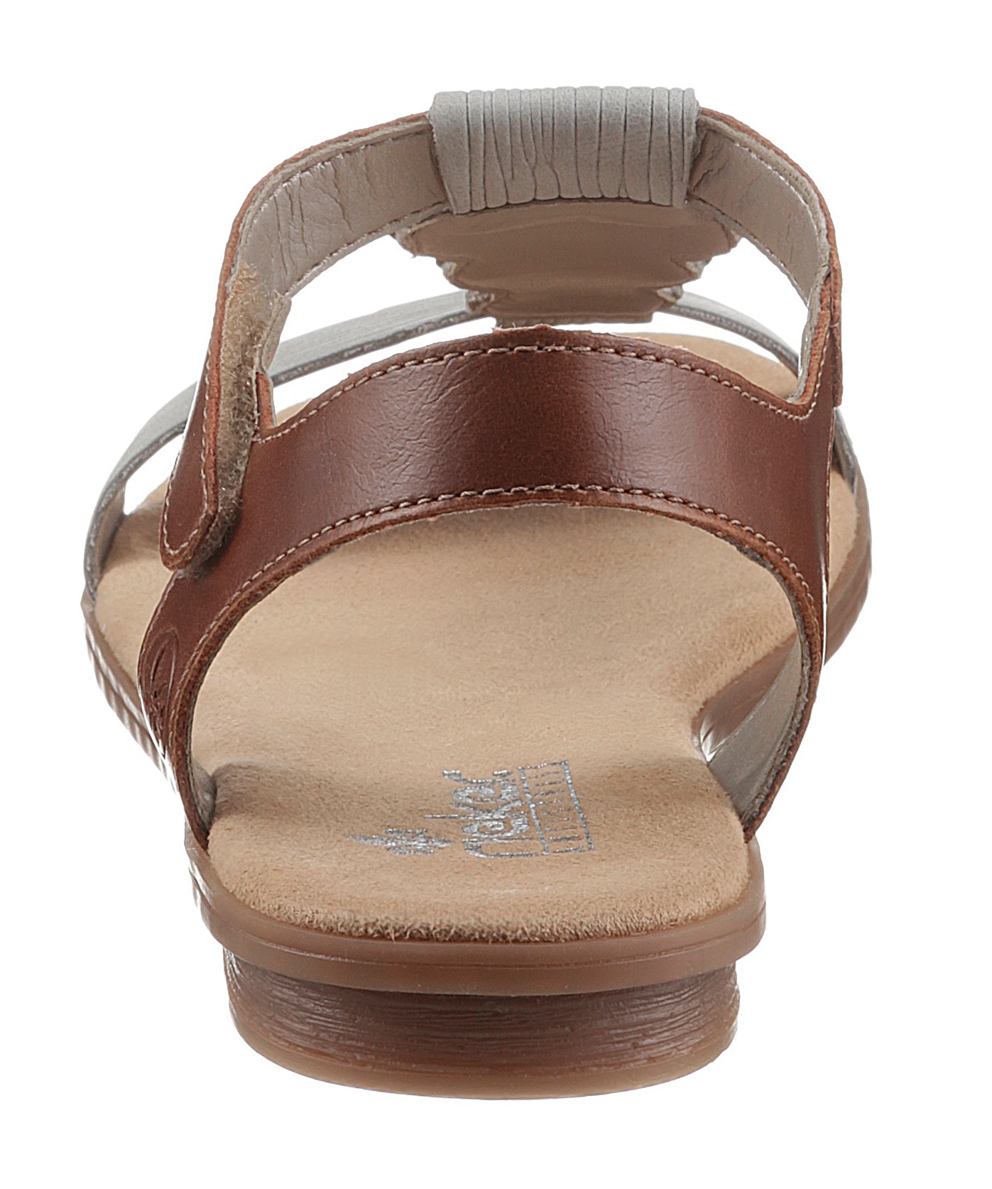 Rieker Riemchensandale  , Sommerschuh, Sandalette, Blockabsatz, mit angesagtem Schmuckelement