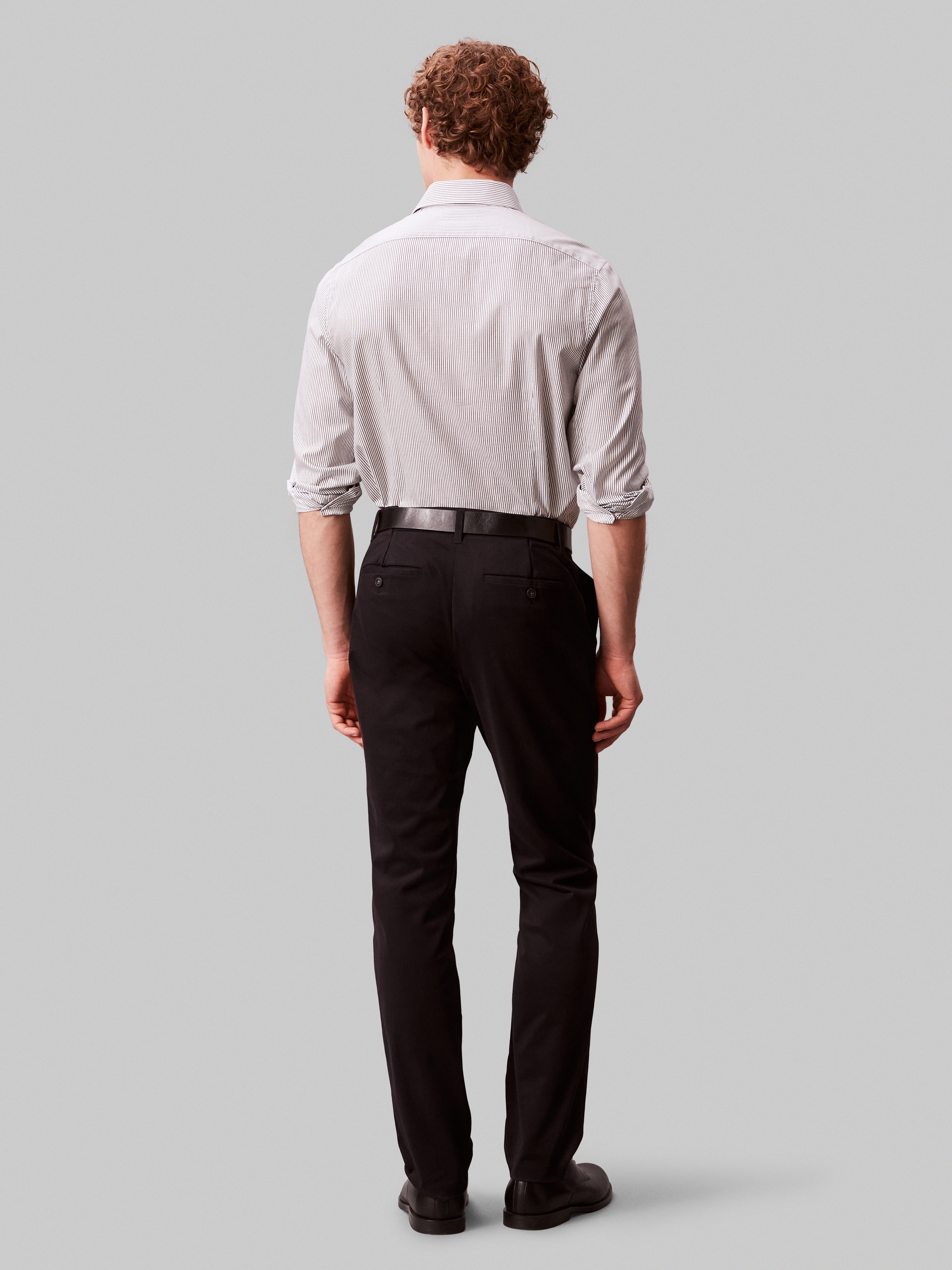Calvin Klein Businesshemd »SLIM SFT WSHD STR STP« Slim fit mit Knopfleiste