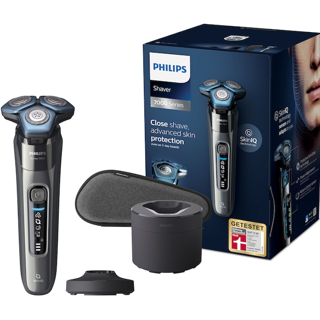 Philips Elektrorasierer »Series 7000 S7788/55«, Reinigungsstation, mit SkinIQ Technologie