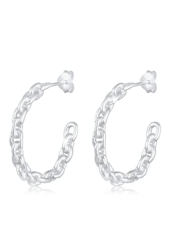 Elli Paar Creolen »Creolen Hänger Chain Blogger Trend 925 Silber« kaufen