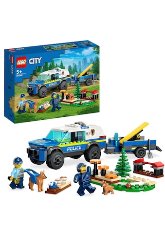 Konstruktionsspielsteine »Mobiles Polizeihunde-Training (60369), LEGO® City«, (197 St.)