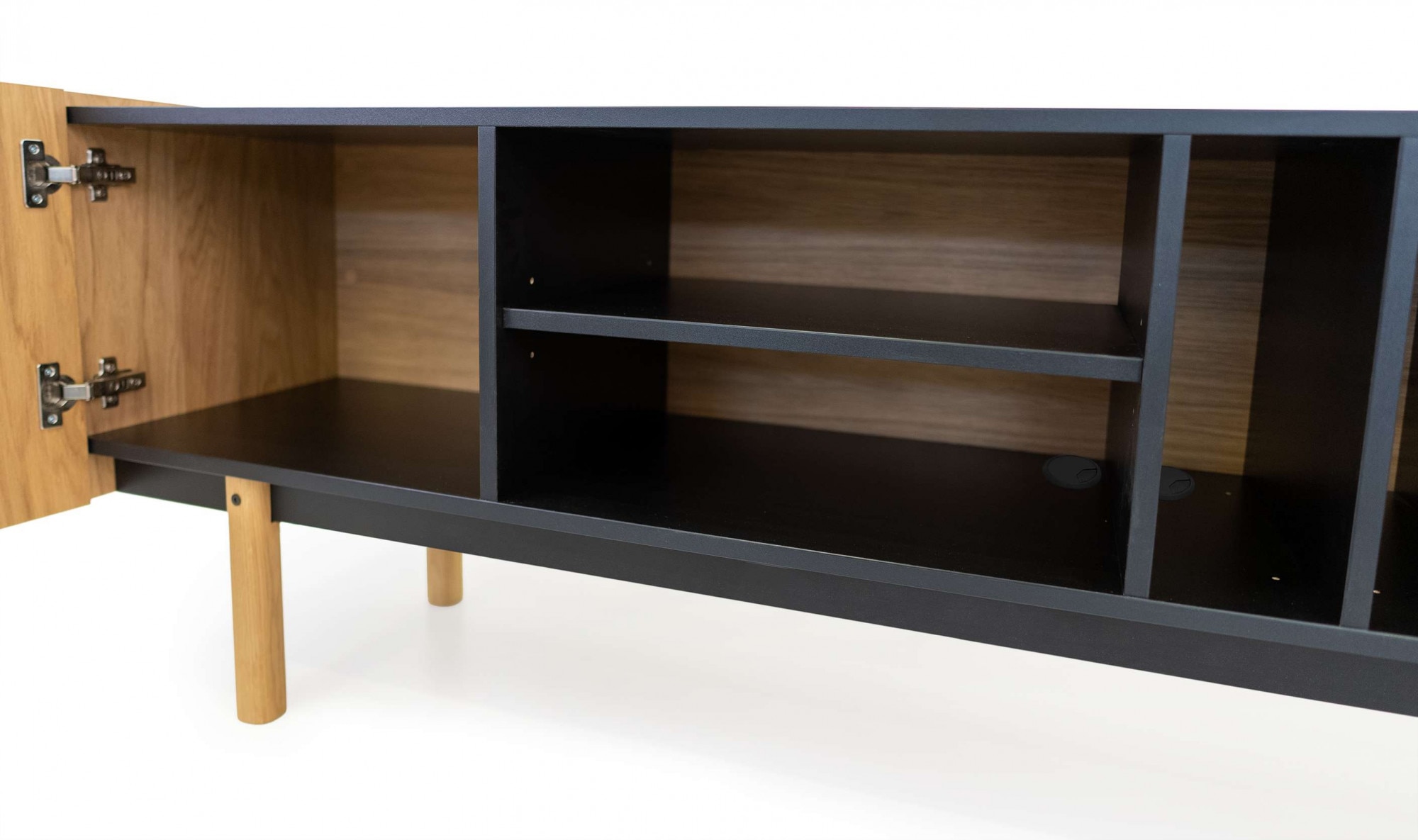 Woodman Sideboard »Porto«, Kommode, dekorative Fräsungen, mit Eichenholzfurnier, Breite 175 cm