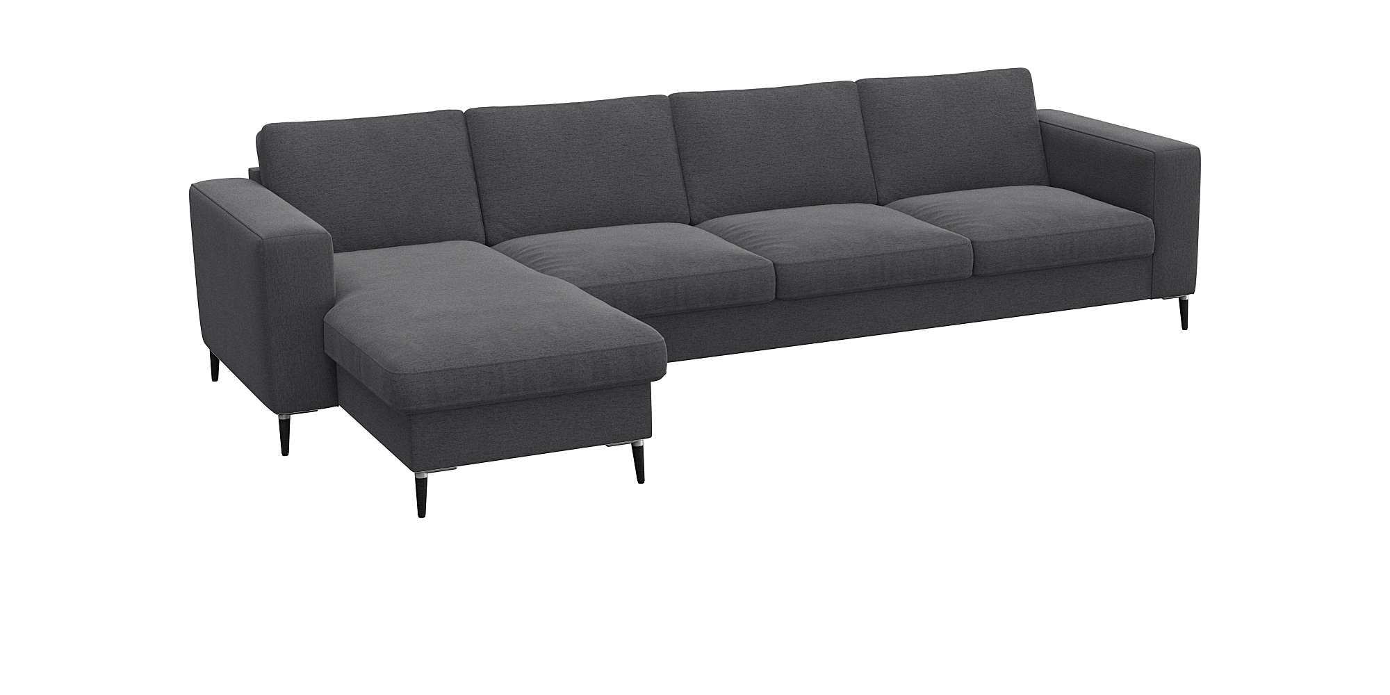 FLEXLUX Ecksofa "Fiore, super Sitzkomfort durch Kaltschaum im Sitz, L-Form" günstig online kaufen