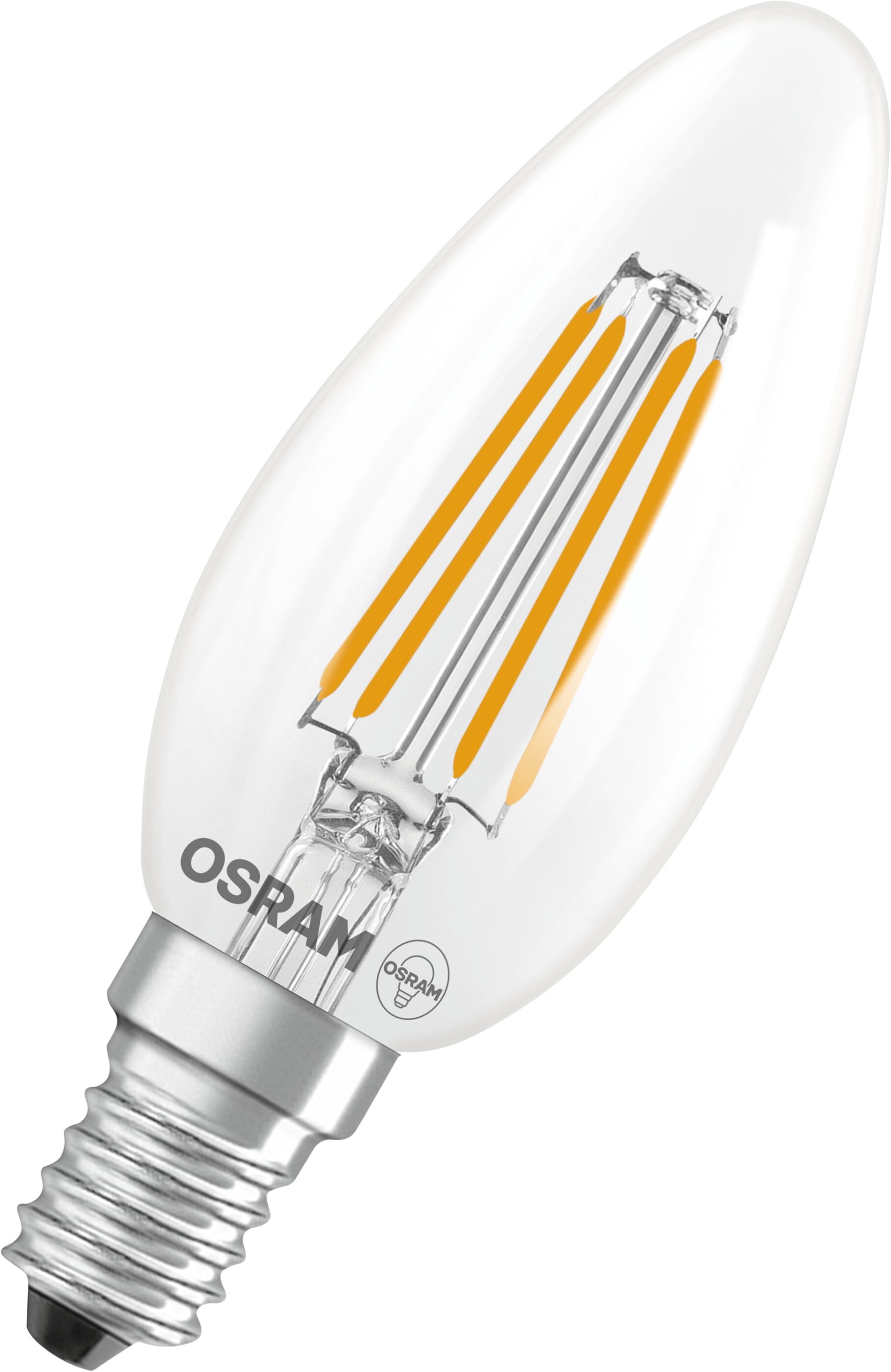 Osram LED-Leuchtmittel »LED-Lampe Star Kerzenform B40« E14 2 Stk. Warmweiß