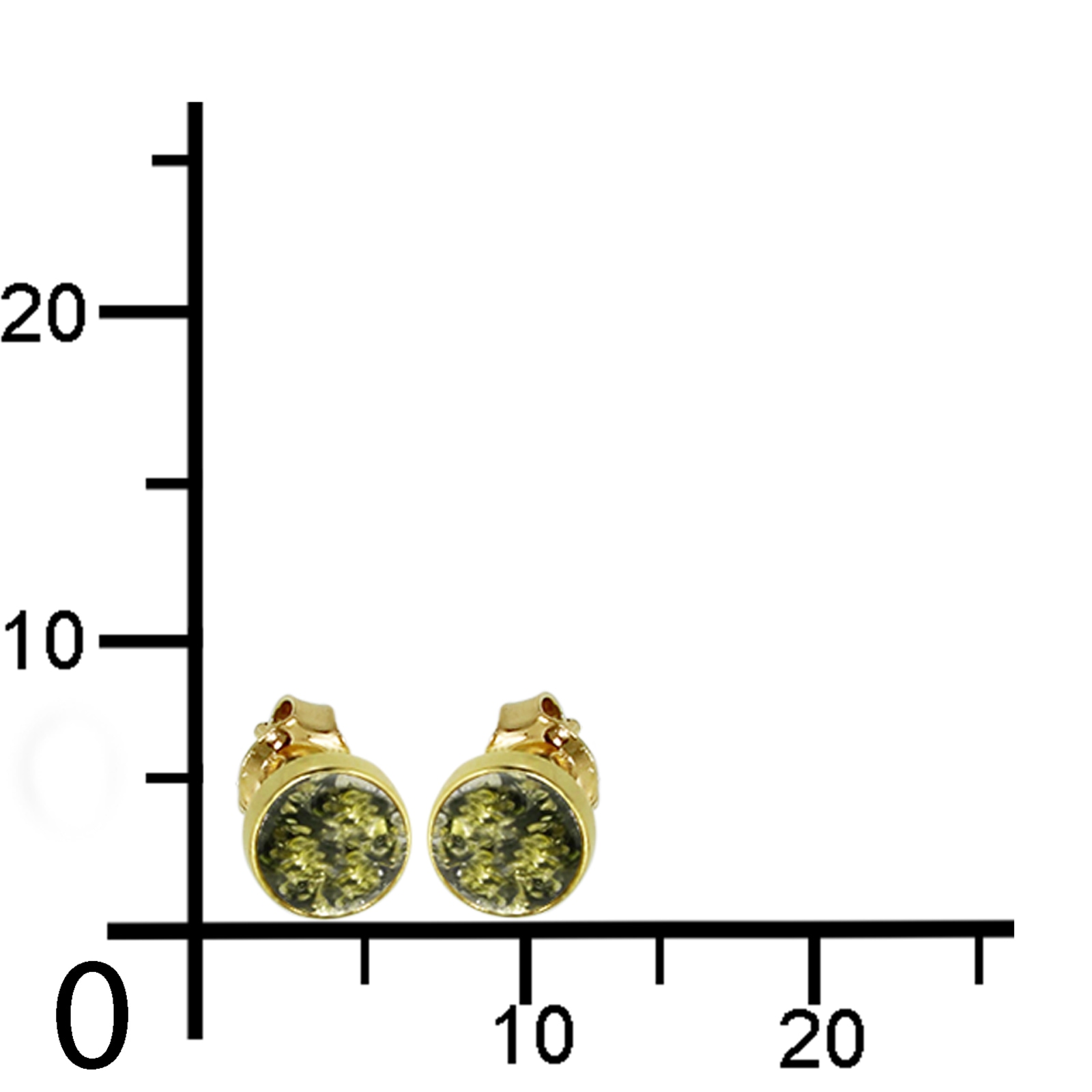 OSTSEE-SCHMUCK Paar Ohrstecker »Ostsee-Schmuck Ohrstecker Classic 6 mm Ohrstecker Classic 6 mm«, (2 tlg.)
