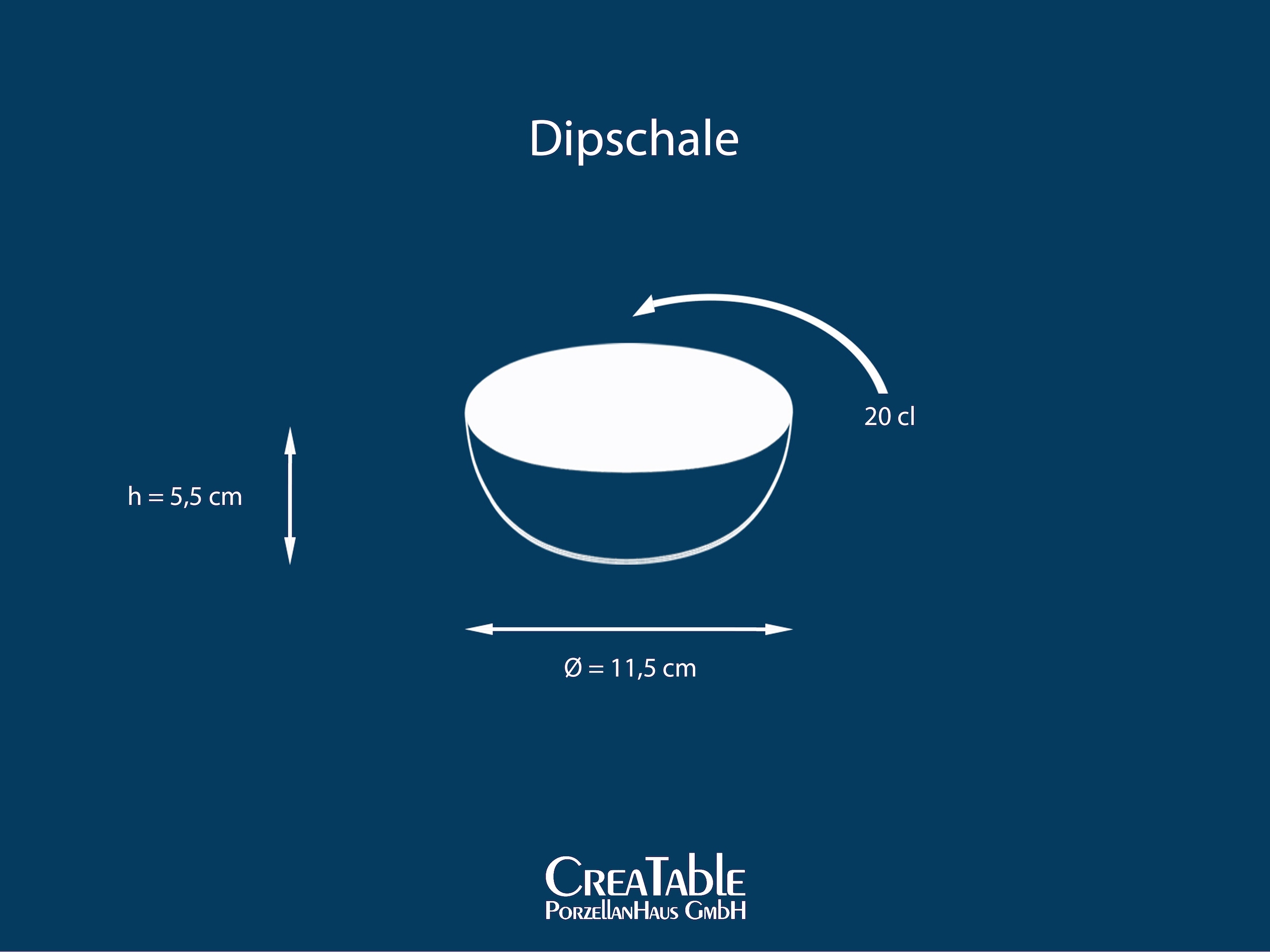 CreaTable Dipschale »NATURE COLLECTION« 6 Stk. aus Steinzeug Snackschale, Ø 11,5 cm