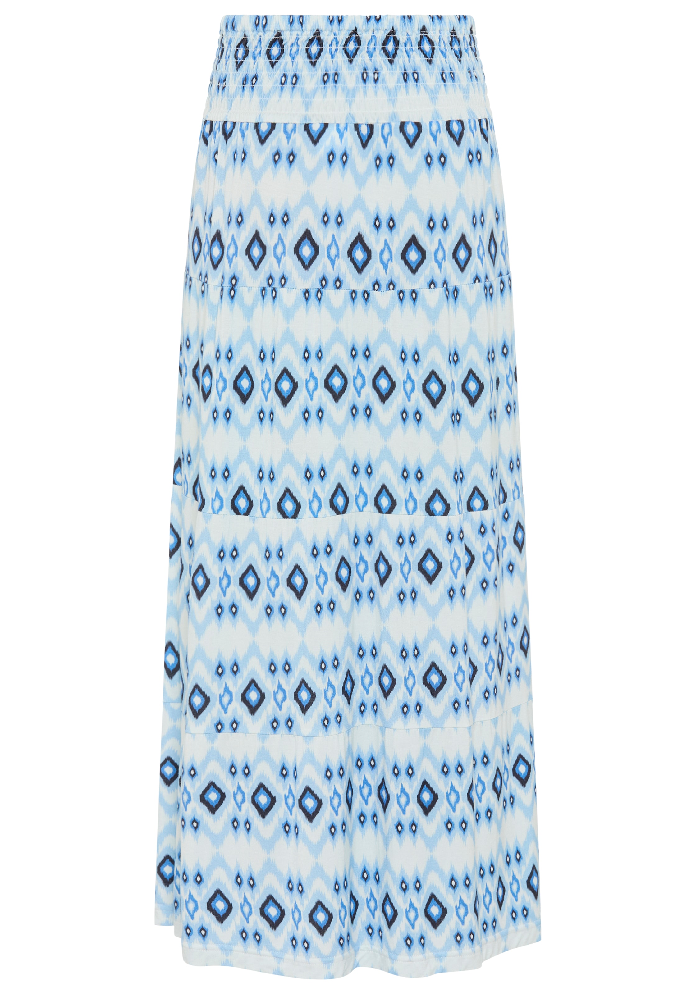 KangaROOS Maxirock »Rock mit Smoke, Boho-Style für Mädchen« mit gesmokter Taille, aus elastischer Jersey-Qualität, mit Gummizug