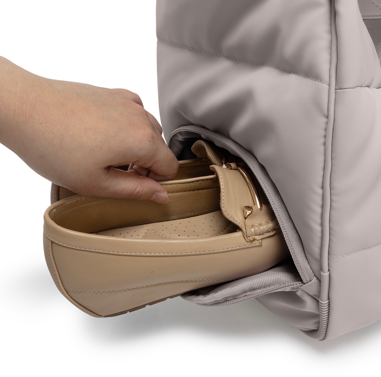 Heys Reisetasche »The Puffer Duffle Bag«, Weekender Duffle Bag Schuhfach Aufstecksystem