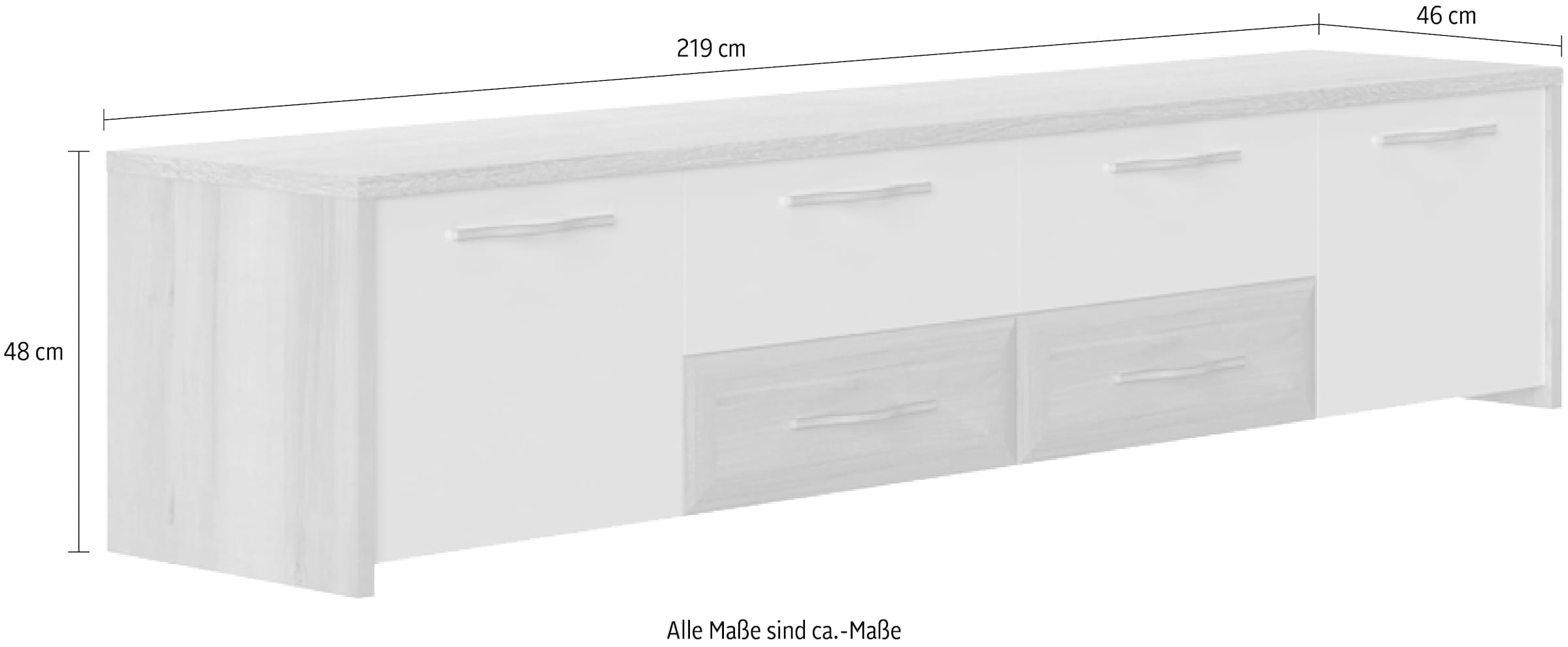 Home affaire TV-Board »Gala«, UV lackiert, kratzfest, hochglänzend