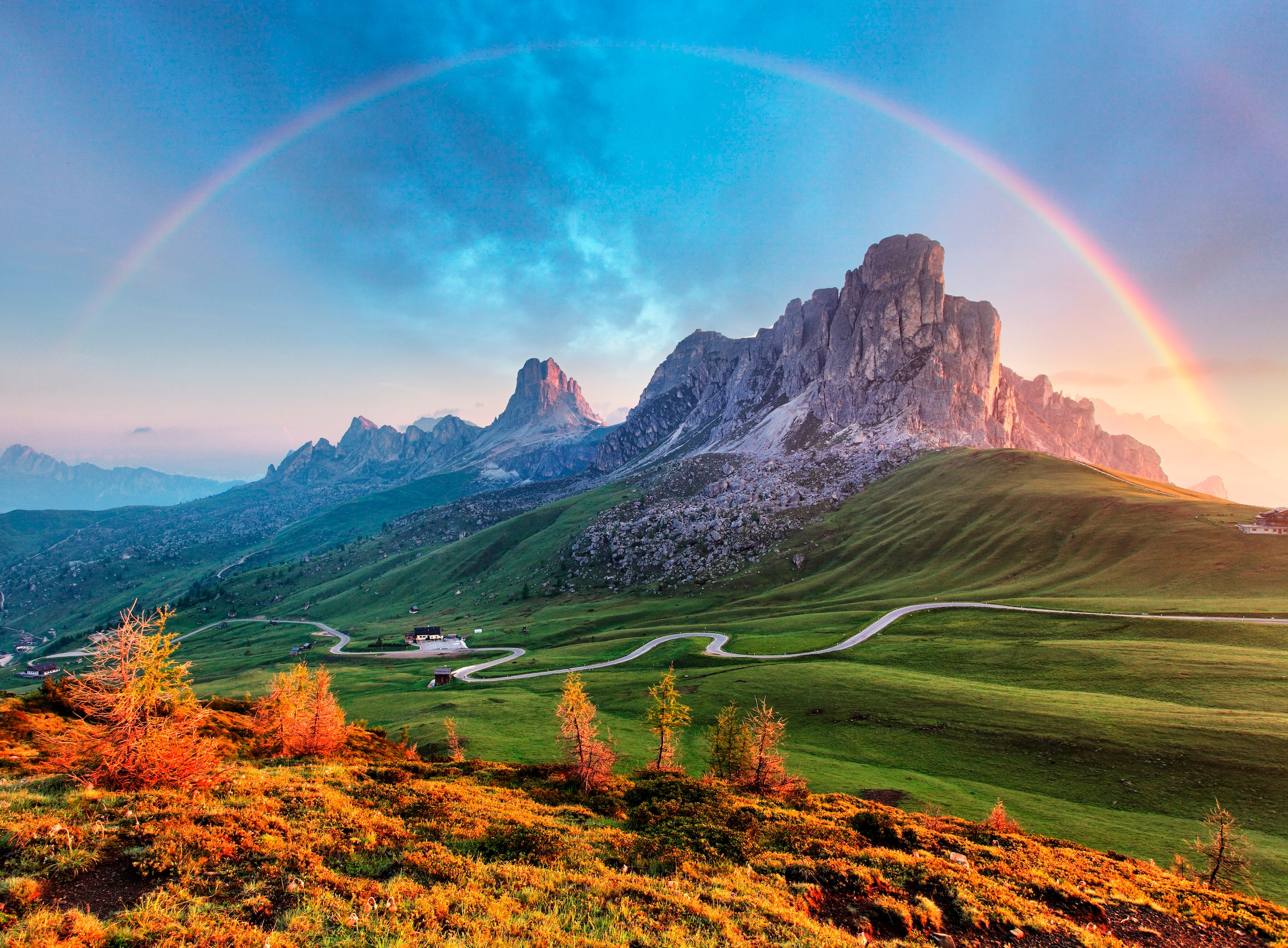 Papermoon Fototapete »Mountain Rainbow« günstig online kaufen