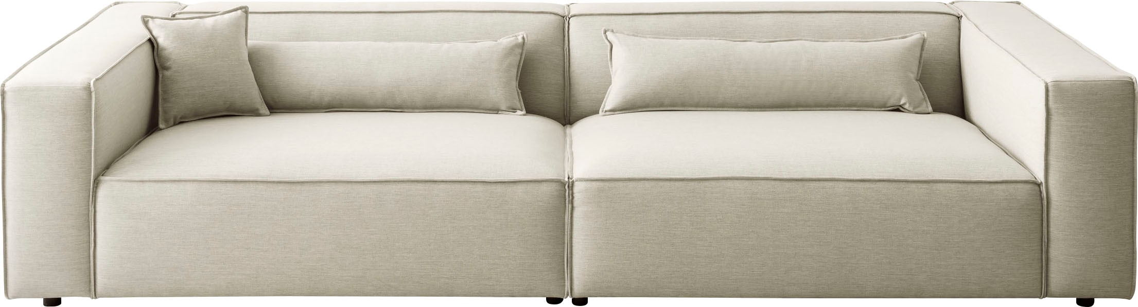LeGer Home by Lena Gercke 3-Sitzer »PIARA XXL, Sofa mit Kedernaht in Cord, günstig online kaufen